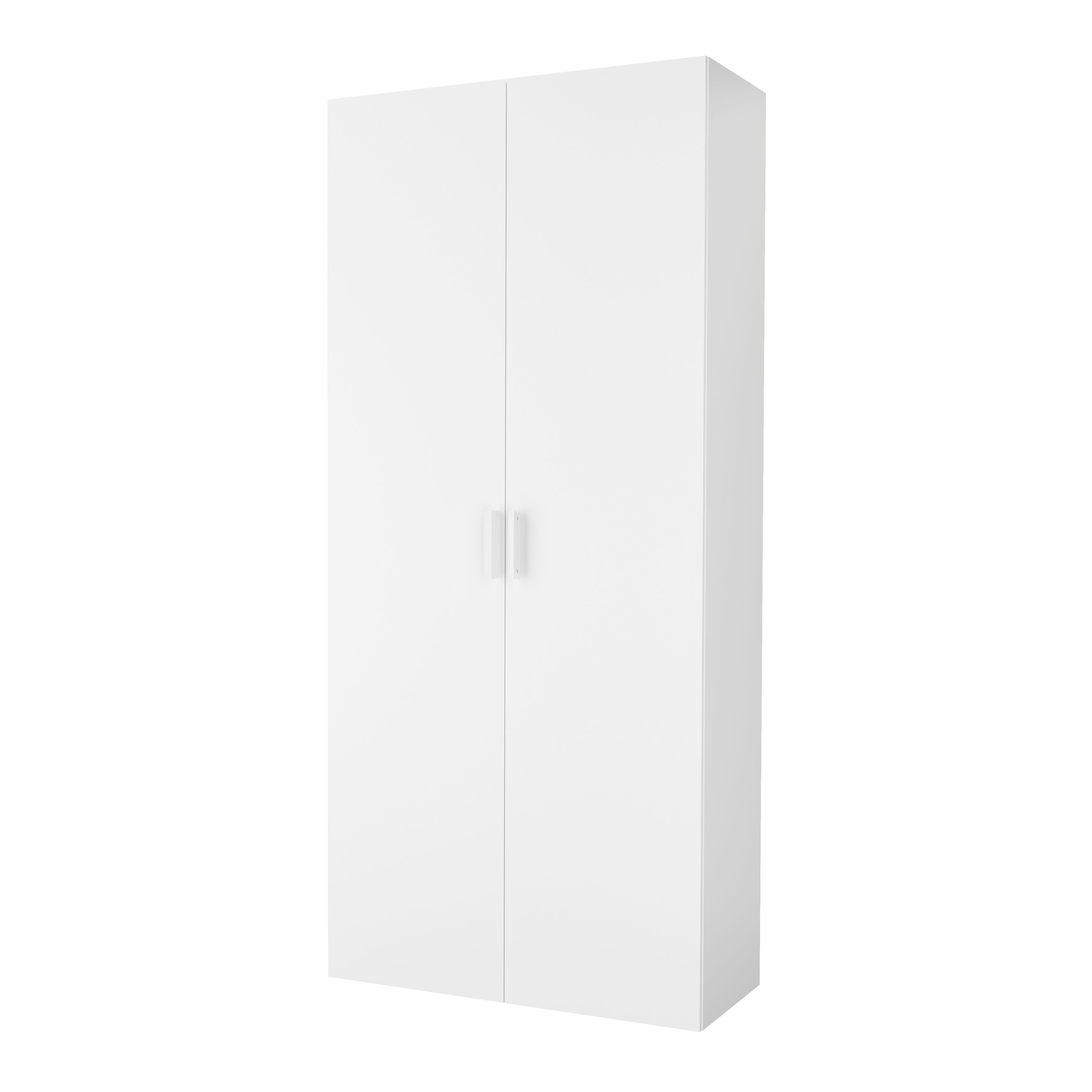 GoodHome Atomia Matt White Non-mirrored Modular furniture door, (H) 1872mm (W) 497mm
