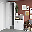 GoodHome Atomia Matt White Non-mirrored Modular furniture door, (H) 2247mm (W) 372mm