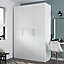 GoodHome Atomia Matt White Non-mirrored Modular furniture door, (H) 2247mm (W) 497mm