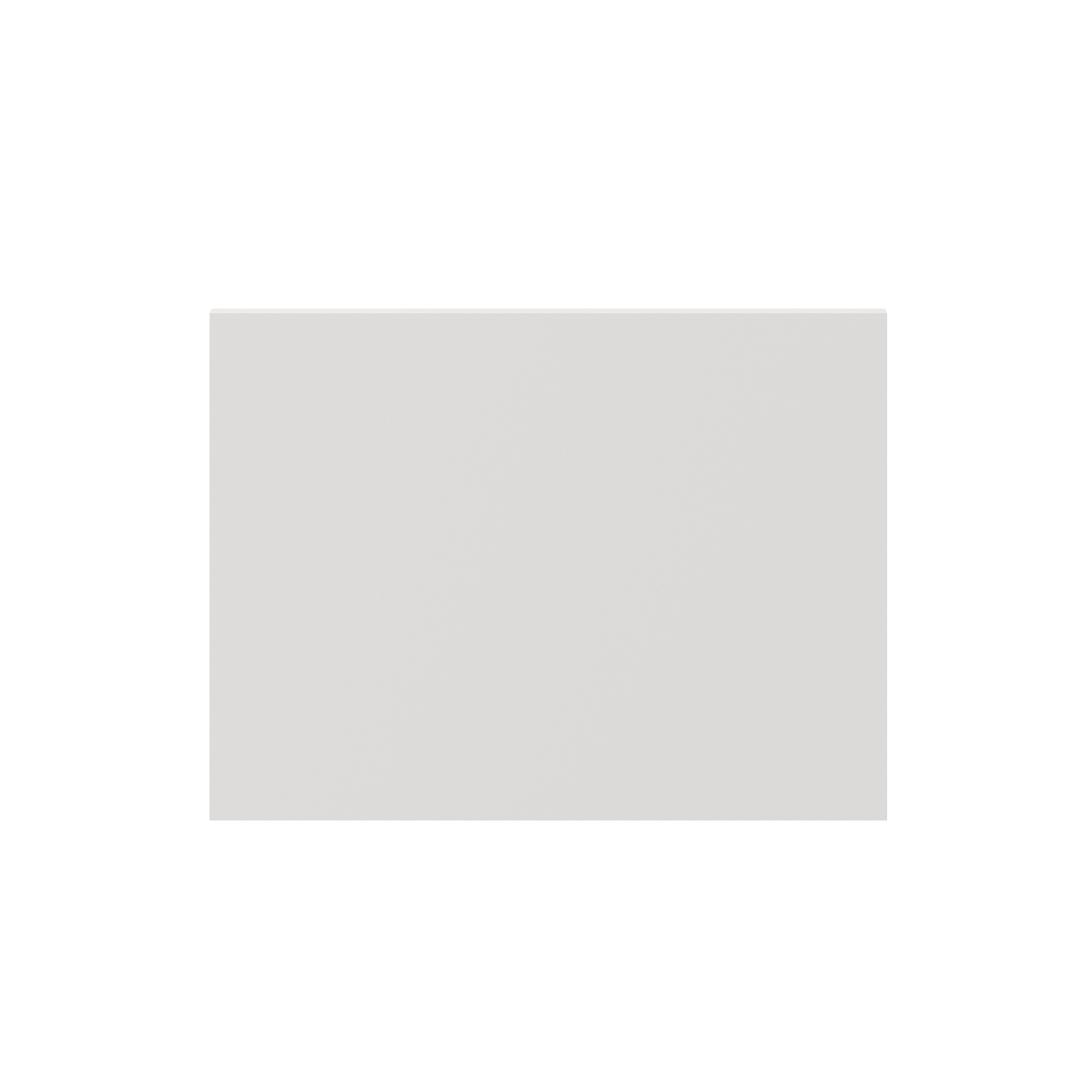 GoodHome Atomia Matt White Non-mirrored Modular furniture door, (H) 372mm (W) 497mm