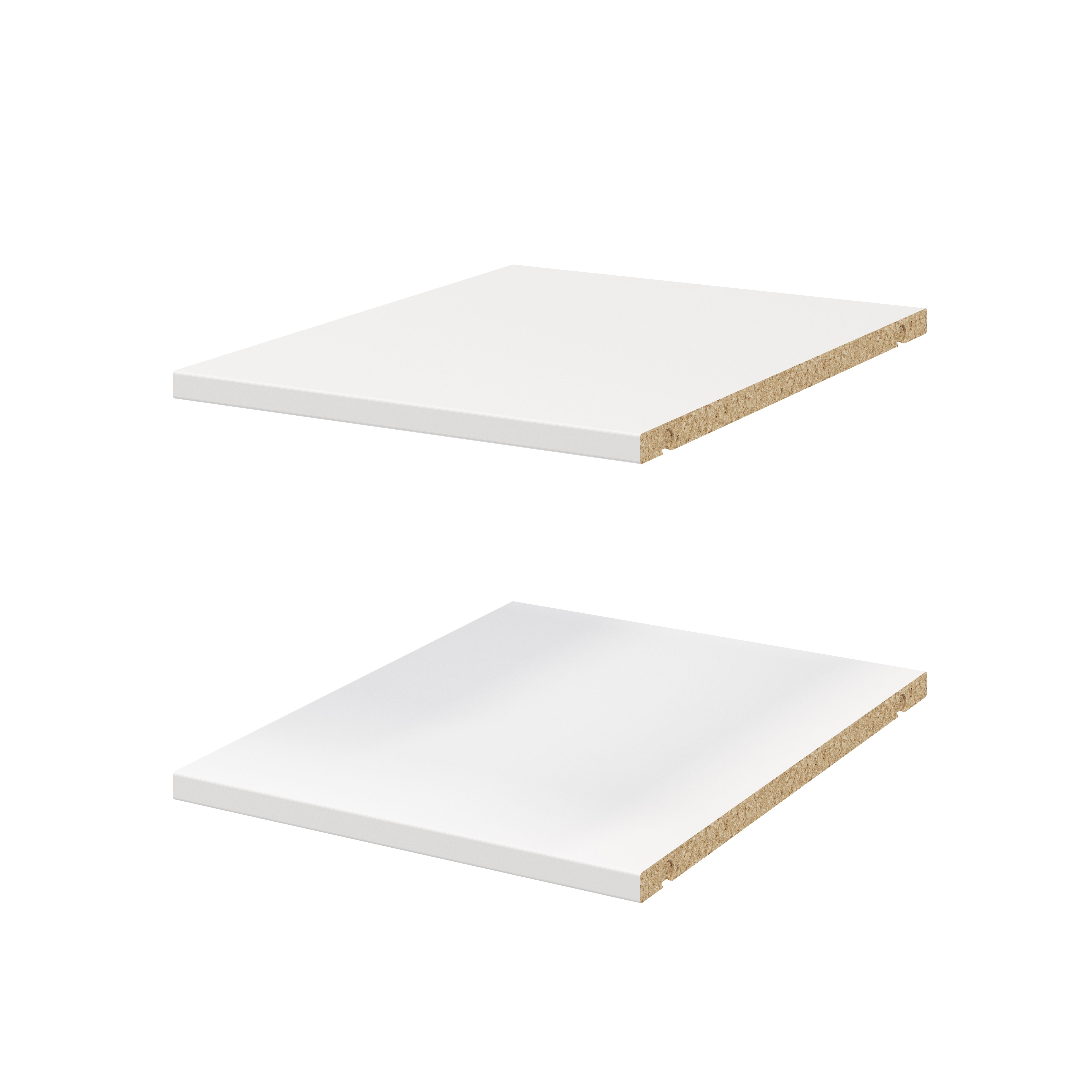 GoodHome Atomia Matt white Shelf, (L)339mm (D)432mm