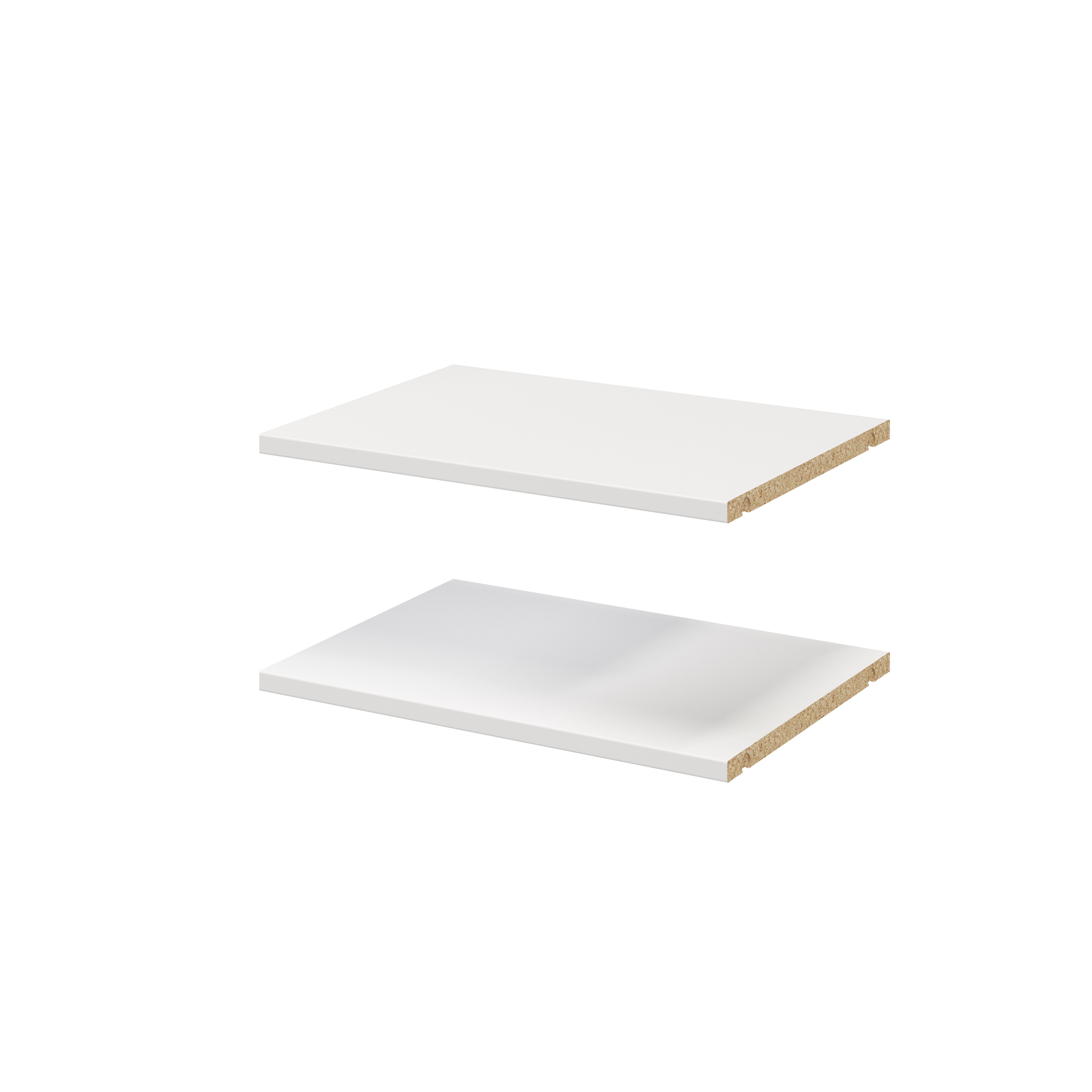 GoodHome Atomia Matt white Shelf, (L)464mm (D)332mm