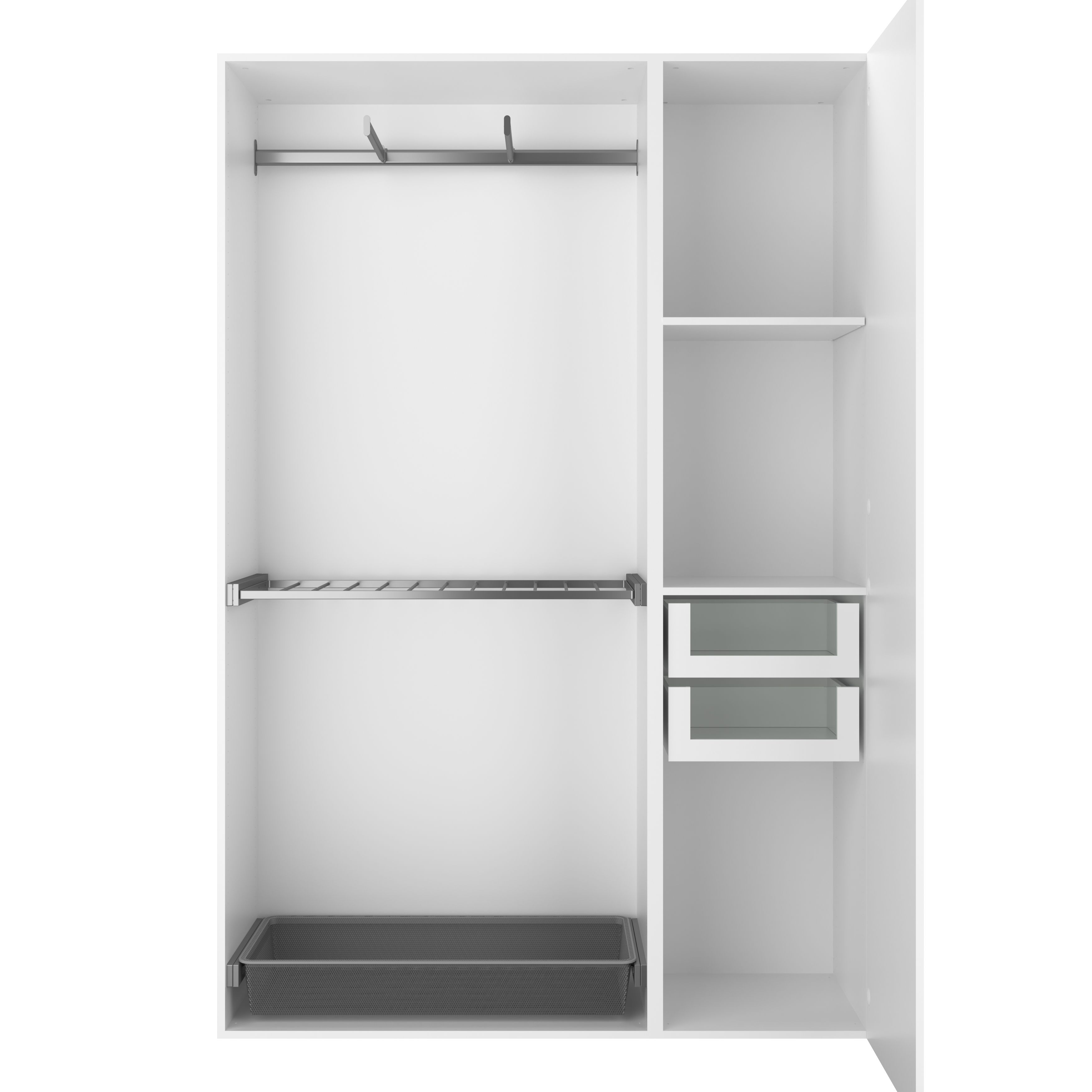 GoodHome Atomia Matt white Shelf, (L)464mm (D)432mm