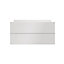 GoodHome Atomia Matt white Slab External Drawer (H)184.5mm (W)747mm (D)300mm, Set of 2