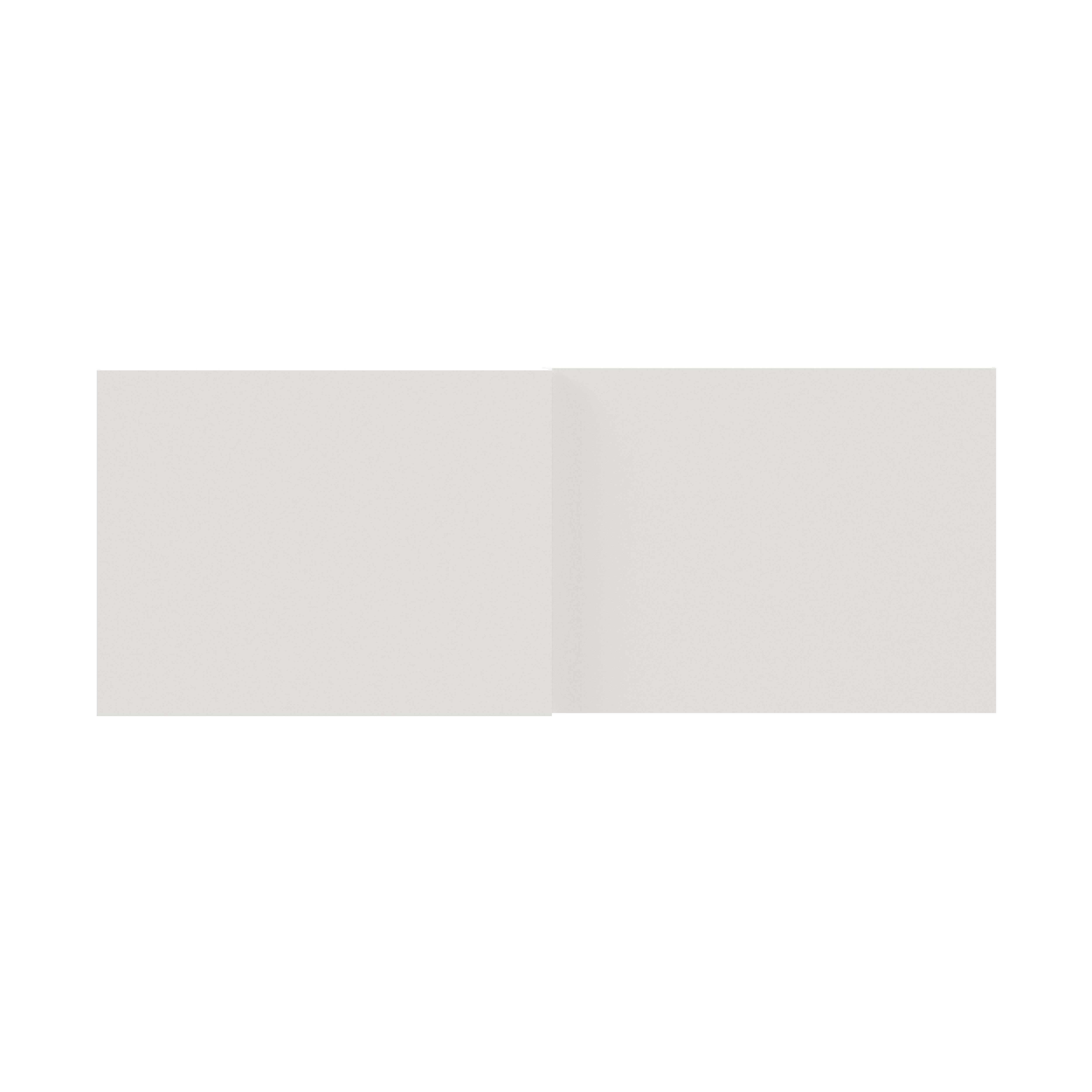 GoodHome Atomia Matt White Sliding wardrobe door (H) 560mm x (W) 737mm, Pack of 4