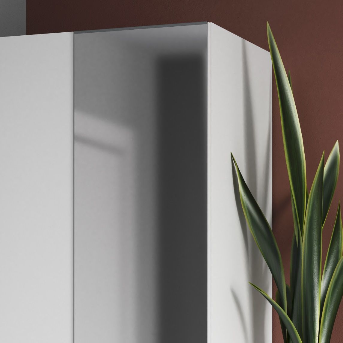 GoodHome Atomia Mirrored door Modular furniture door, (H) 1872mm (W) 372mm