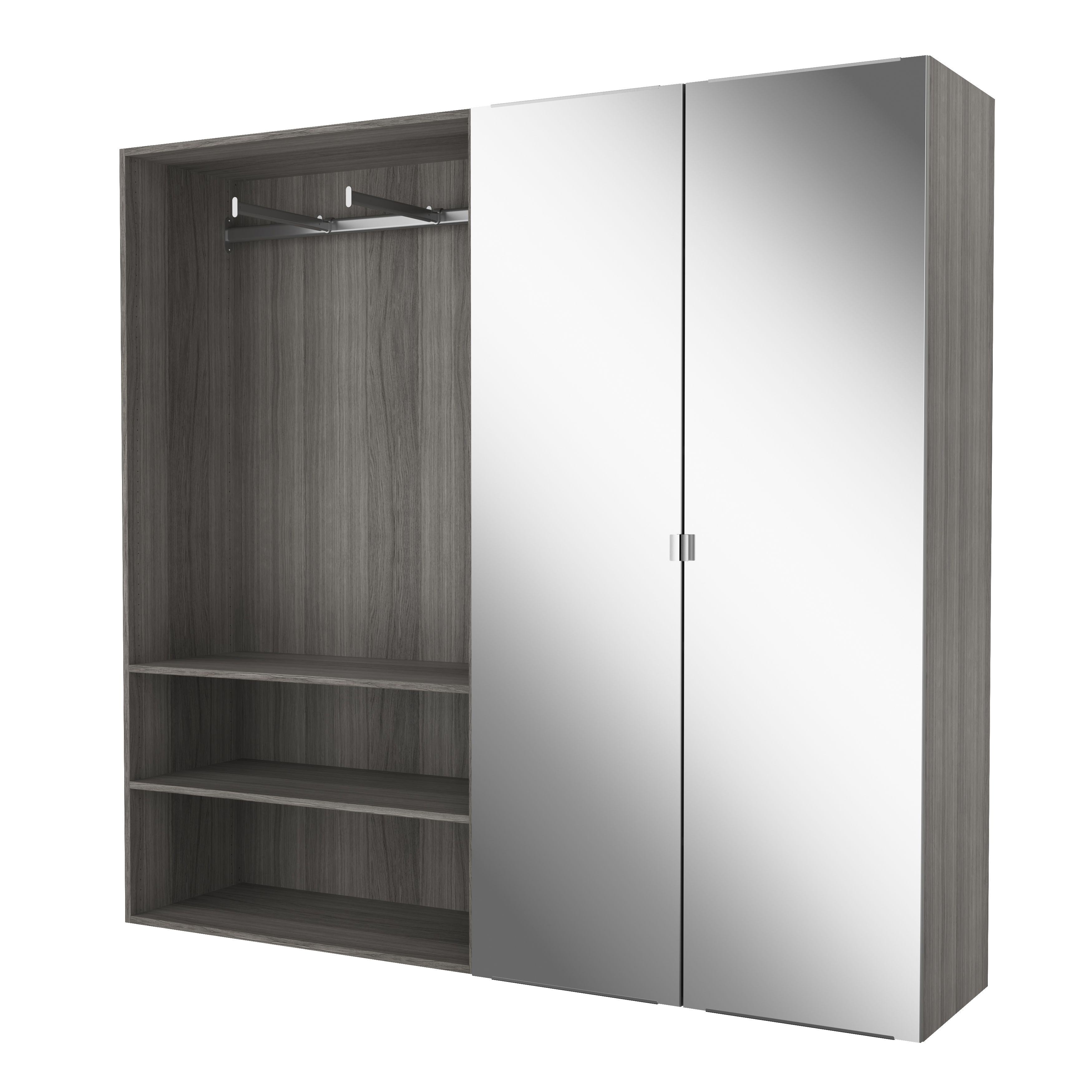 GoodHome Atomia Mirrored door Modular furniture door, (H) 1872mm (W) 497mm
