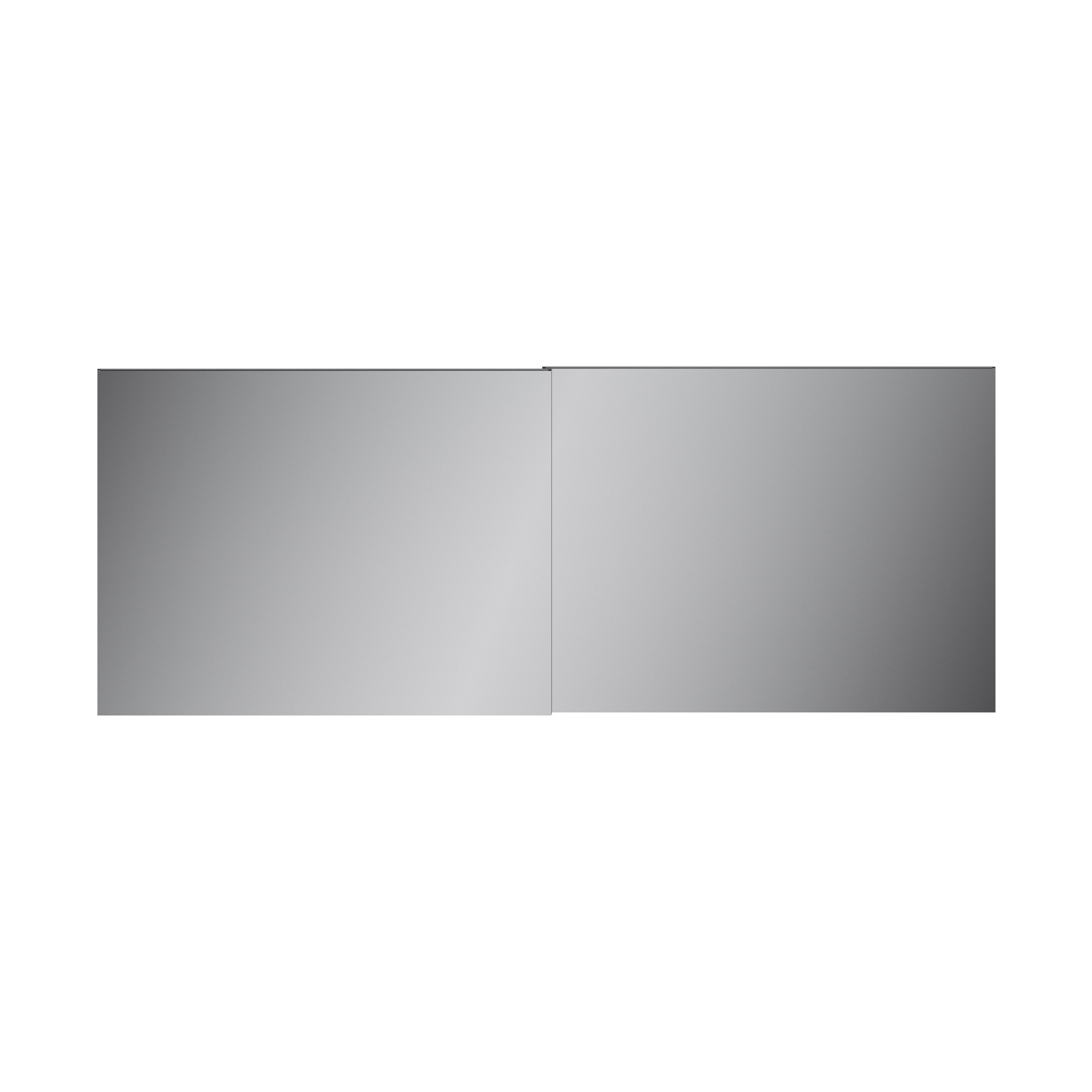 GoodHome Atomia Mirrored Sliding wardrobe door (H) 560mm x (W) 737mm, Pack of 4
