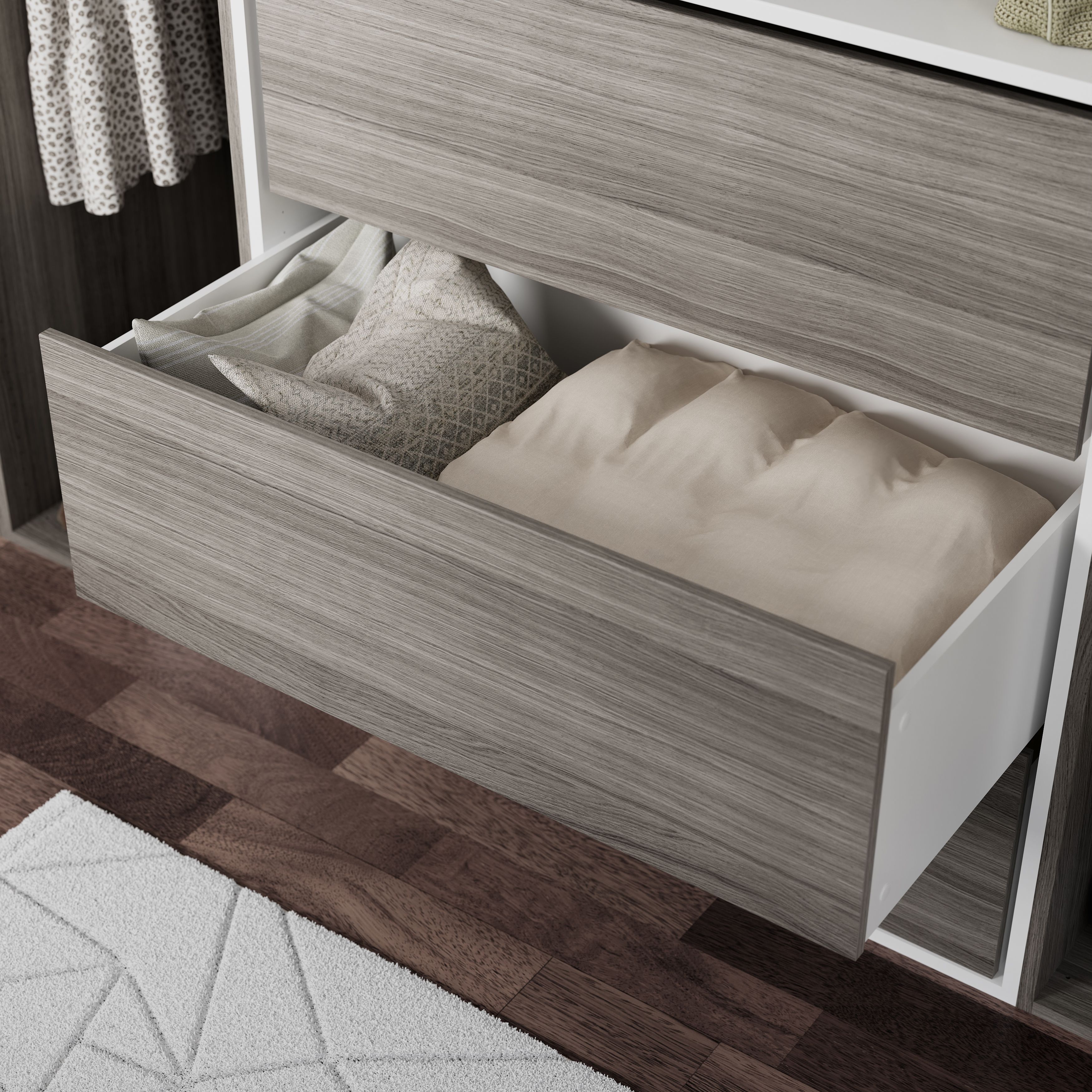 GoodHome Atomia Oak effect Modular furniture cabinet, (H)2250mm (W)1000mm (D)580mm