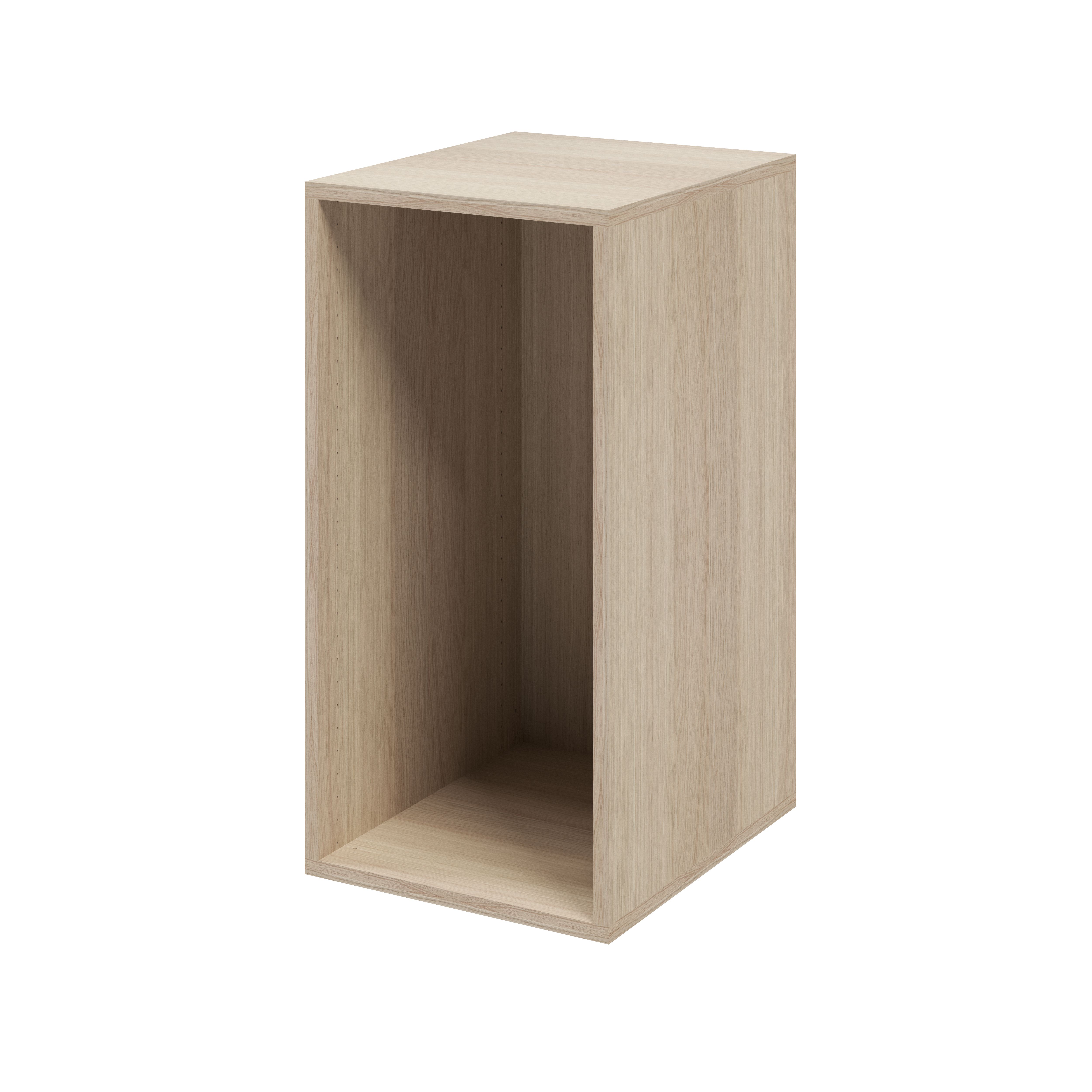 GoodHome Atomia Oak effect Modular furniture cabinet, (H)750mm (W)375mm (D)450mm