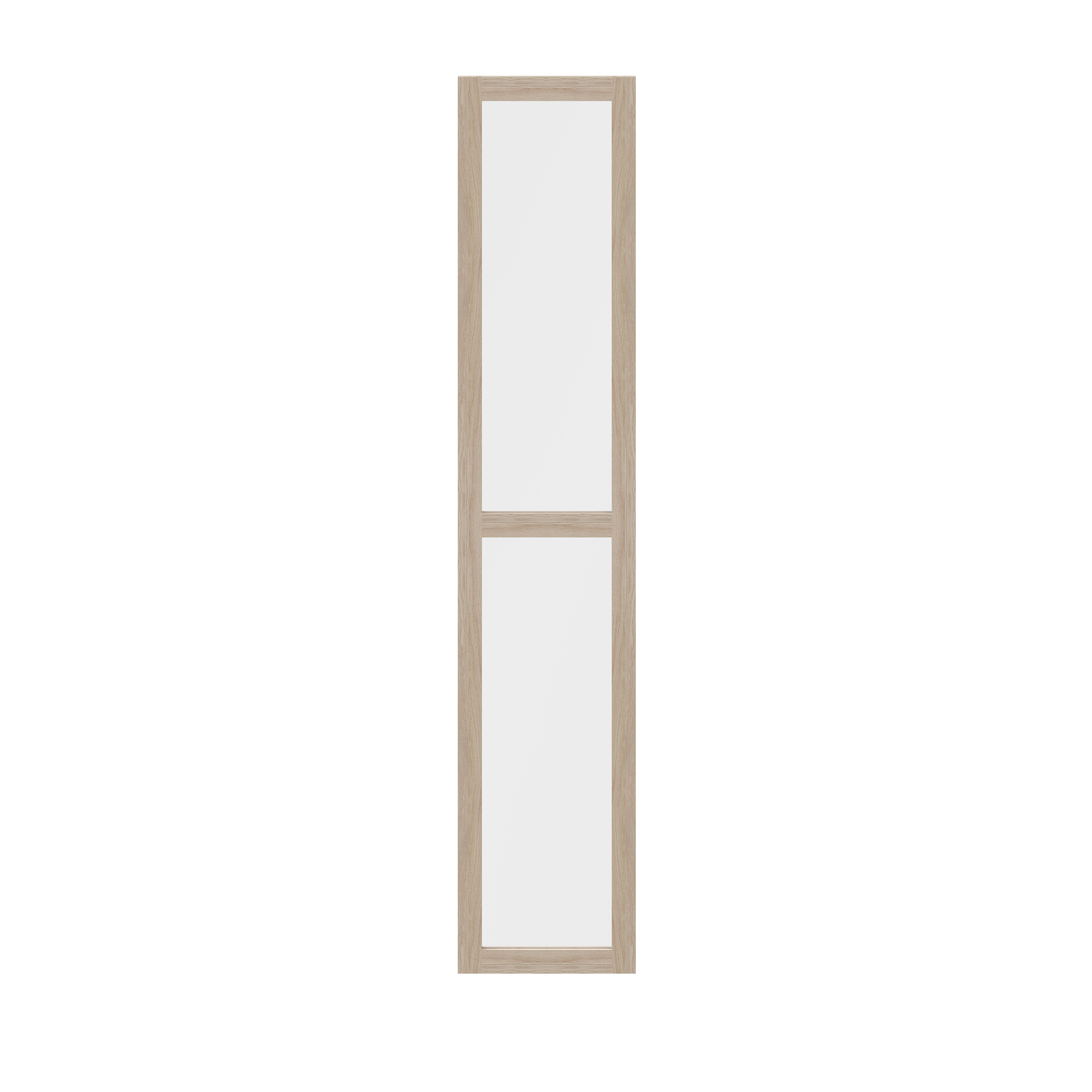 GoodHome Atomia Oak effect Transparent Non-mirrored Modular furniture door, (H) 1872mm (W) 372mm