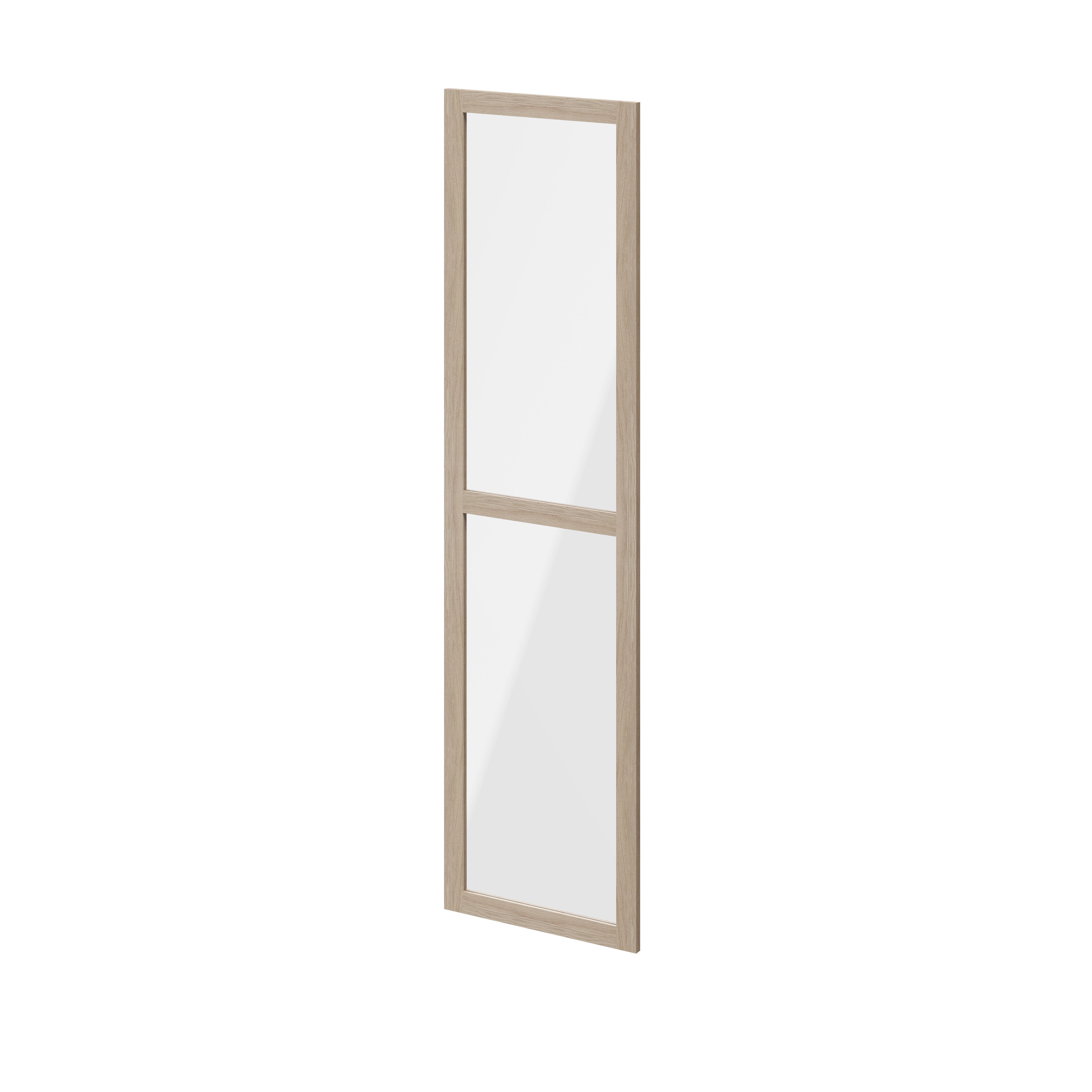 GoodHome Atomia Oak effect Transparent Non-mirrored Modular furniture door, (H) 1872mm (W) 497mm