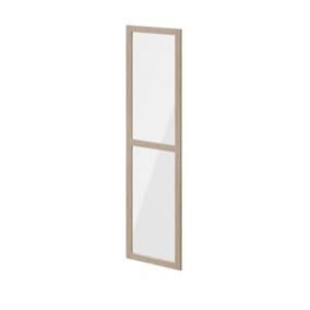 GoodHome Atomia Oak effect Transparent Non-mirrored Modular furniture door, (H) 1872mm (W) 497mm