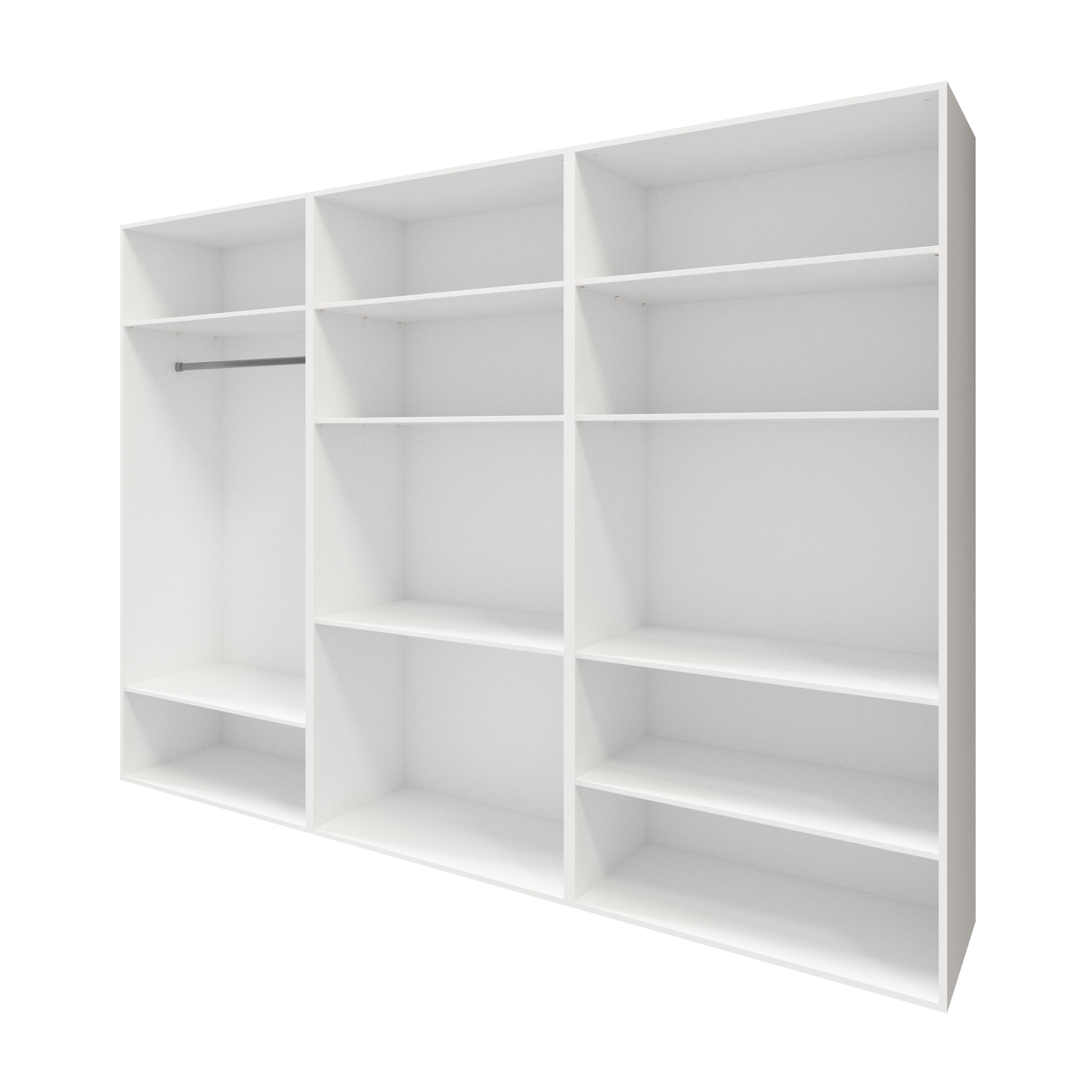 GoodHome Atomia White Bedroom storage unit (H)2250mm (W)3000mm (D)580mm