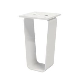 GoodHome Atomia White Cabinet feet 110mm, Pack of 2