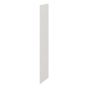 GoodHome Atomia White End panel, (H)2600mm (W)580mm