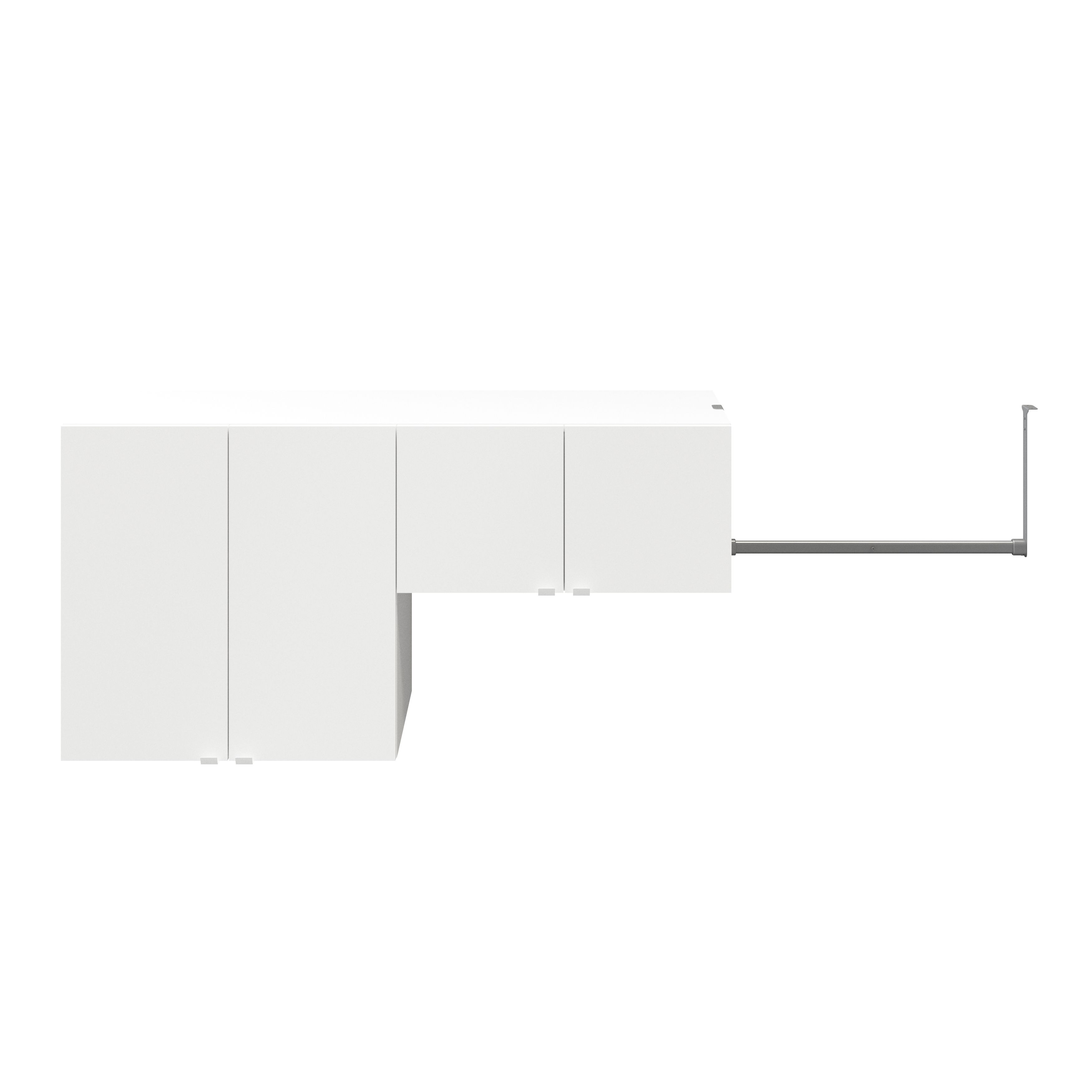GoodHome Atomia White Medium Wall storage kit (H)750mm