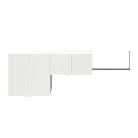 GoodHome Atomia White Medium Wall storage kit (H)750mm