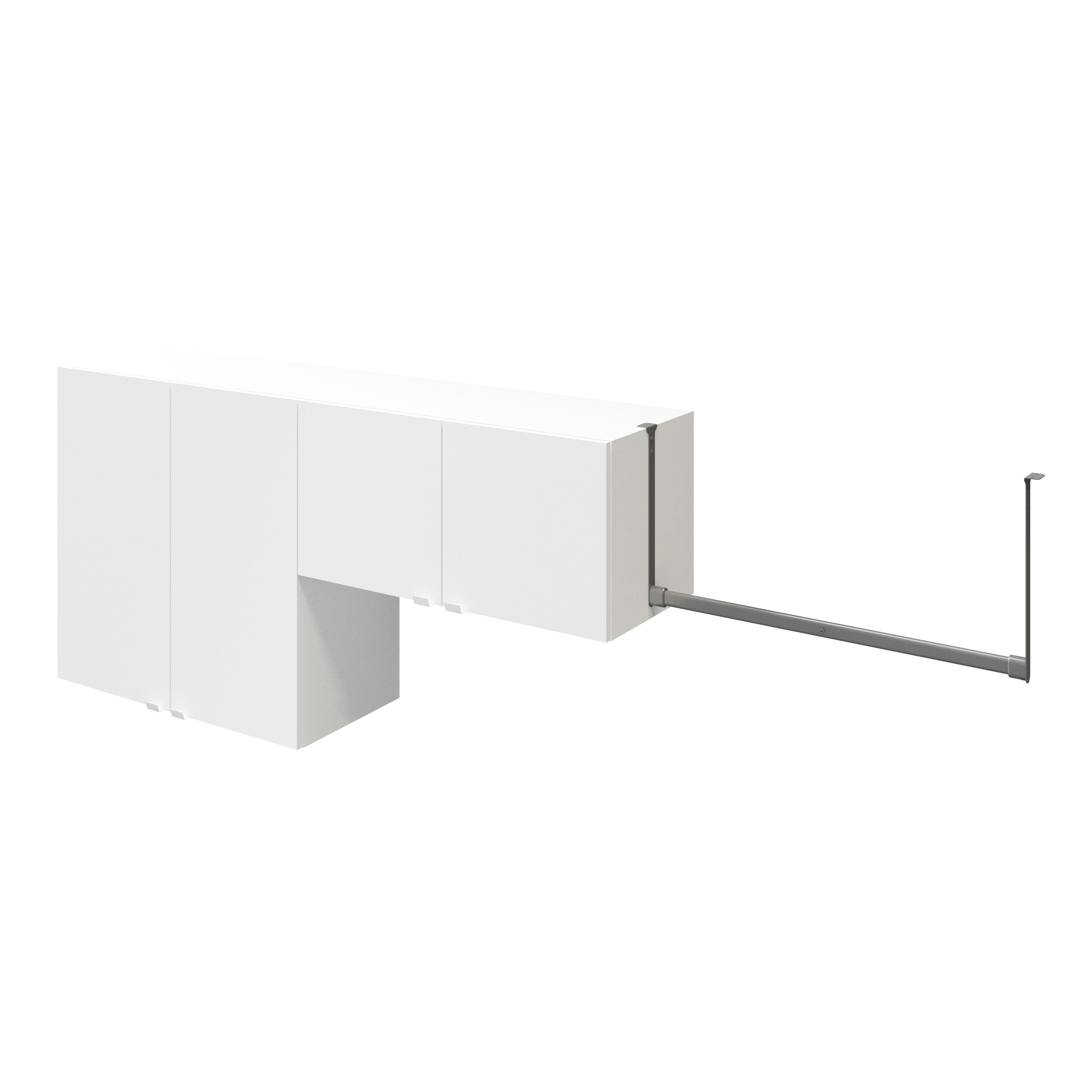 GoodHome Atomia White Medium Wall storage kit (H)750mm