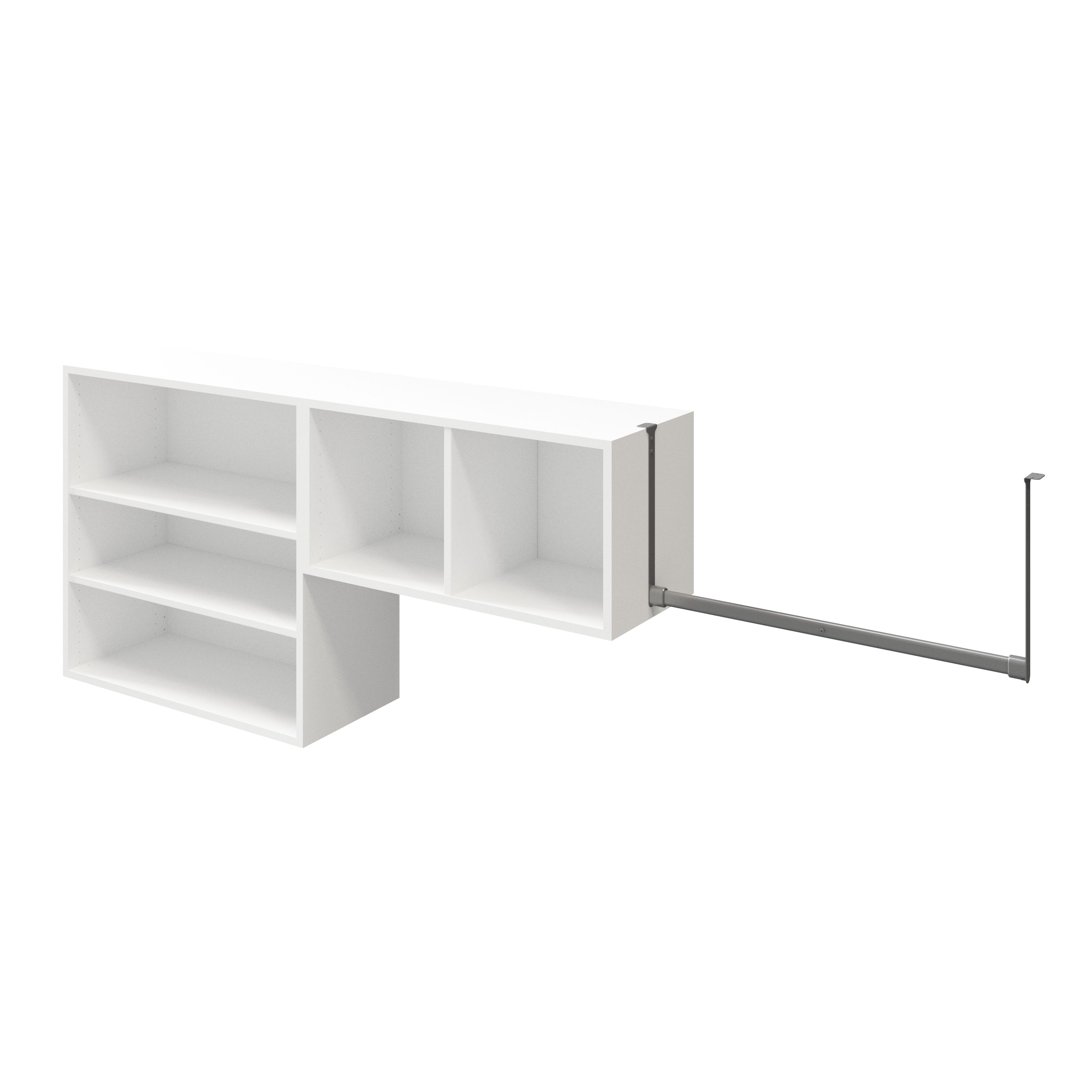 GoodHome Atomia White Medium Wall storage kit (H)750mm