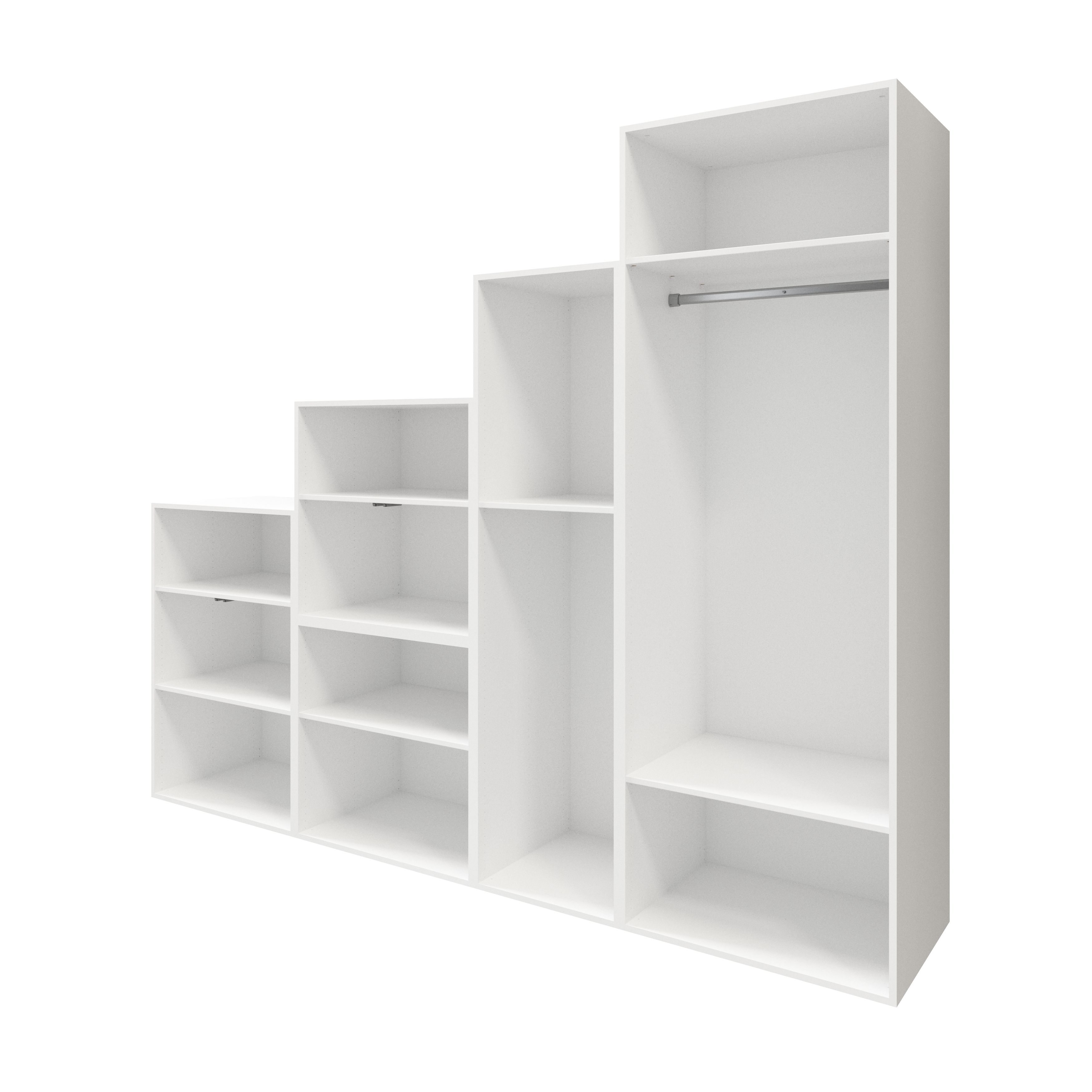 GoodHome Atomia White Modular furniture cabinet, (H)1125mm (W)750mm (D)580mm