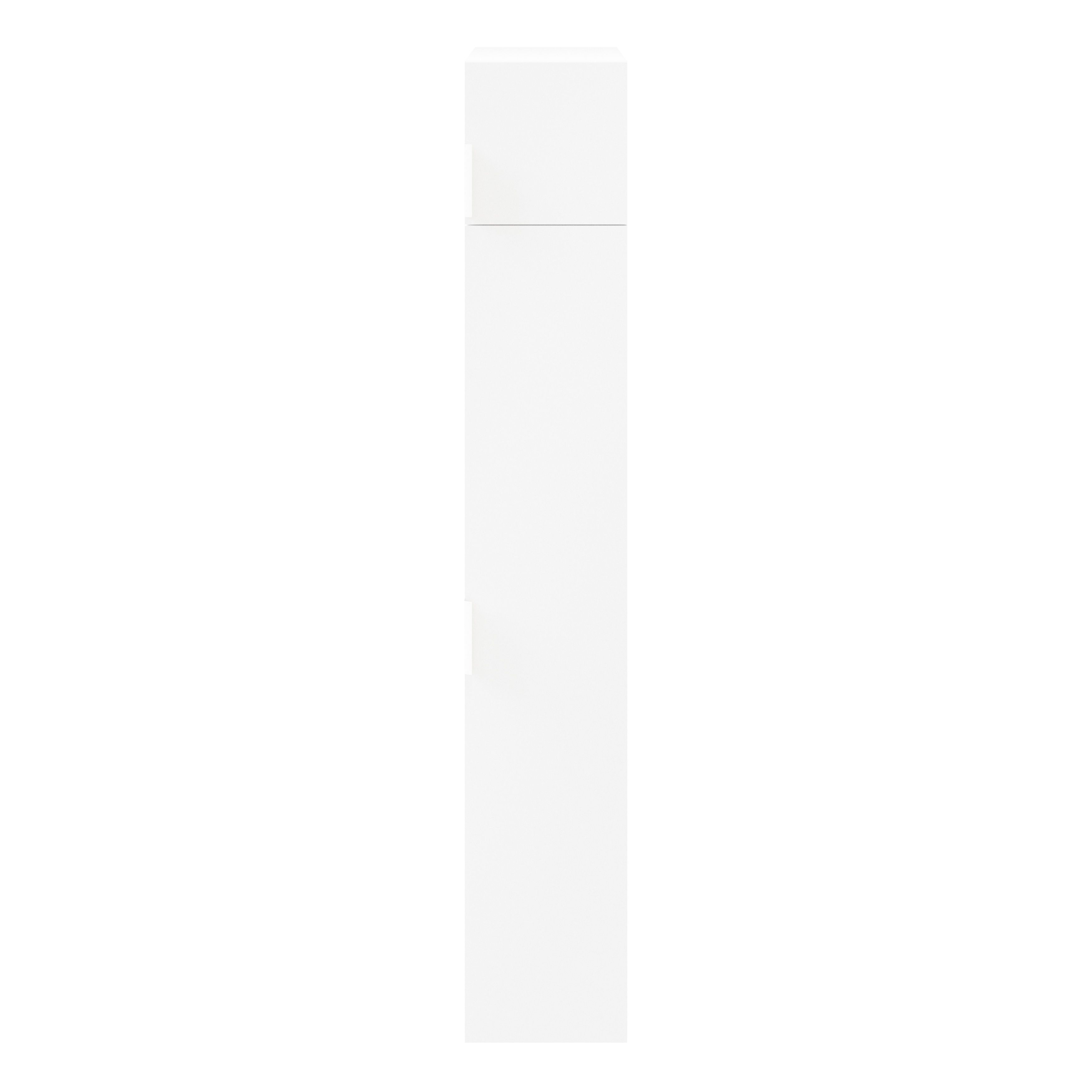GoodHome Atomia White Modular furniture cabinet, (H)1875mm (W)375mm (D)450mm