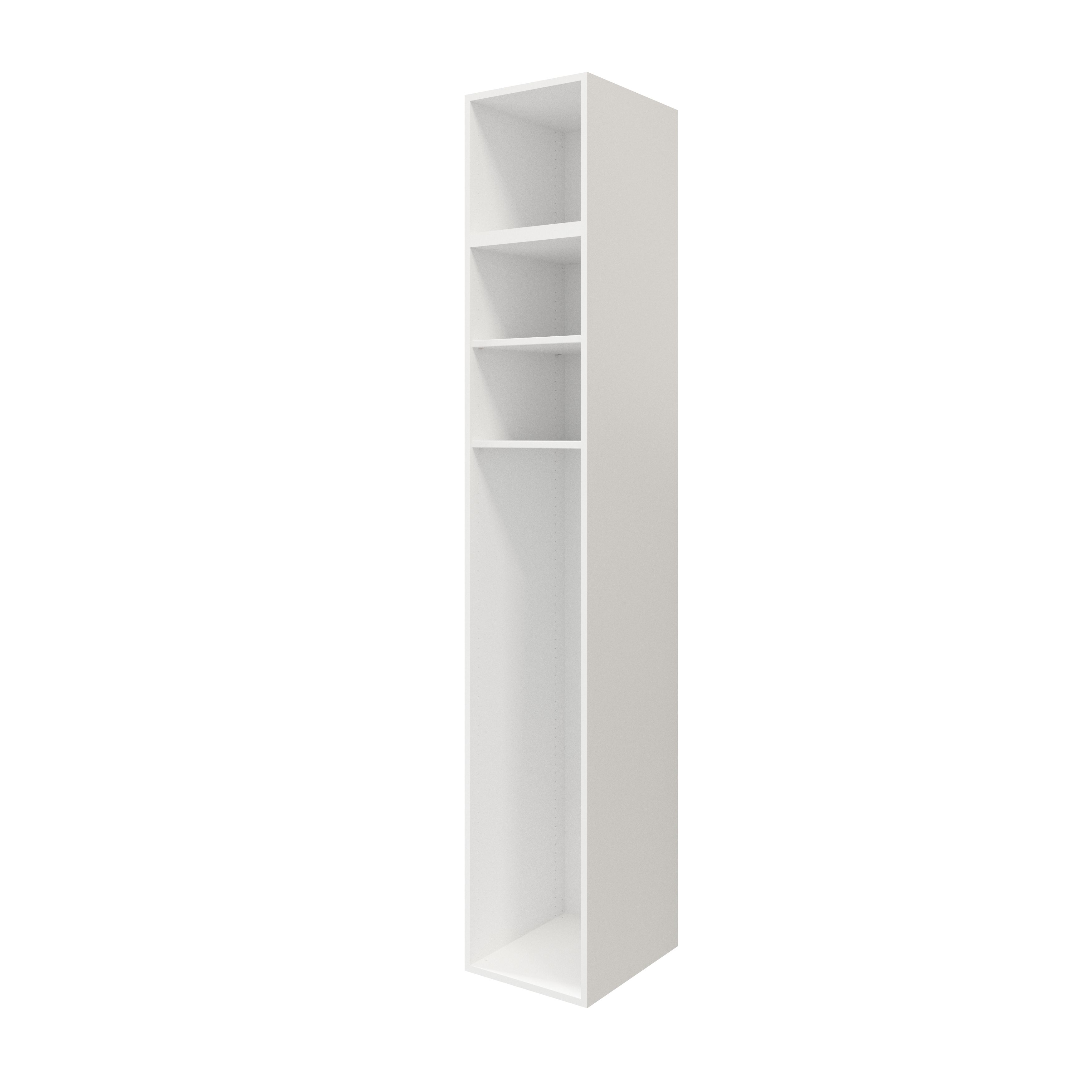 GoodHome Atomia White Modular furniture cabinet, (H)1875mm (W)375mm (D)450mm