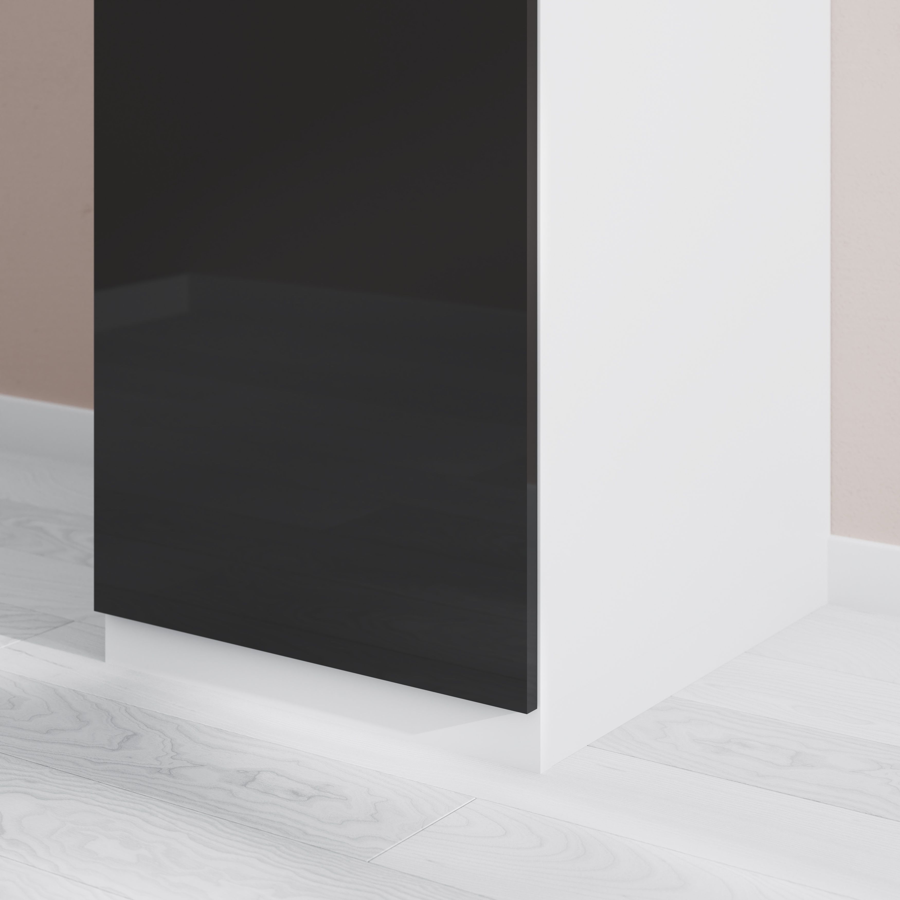 GoodHome Atomia White Plinth (L)578mm