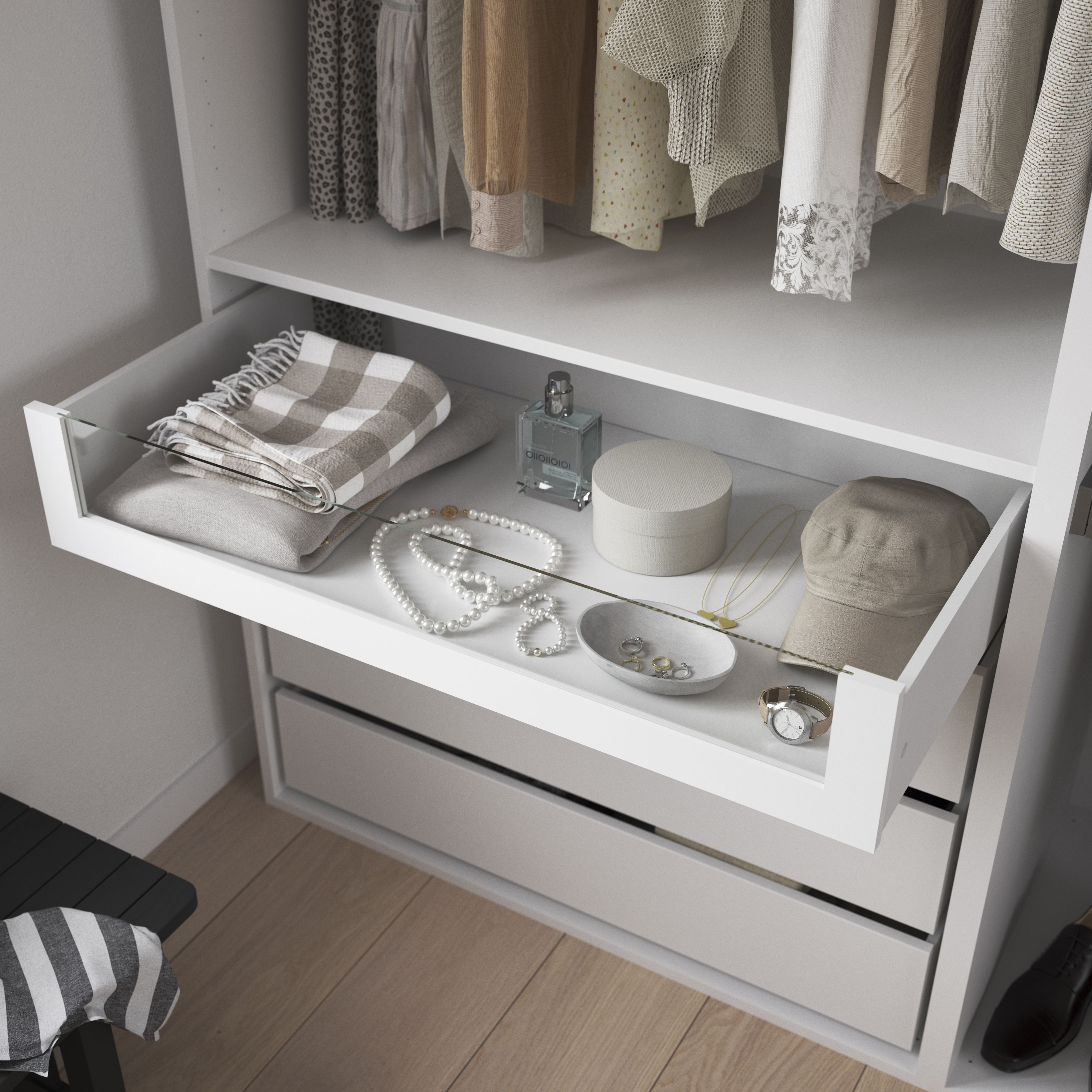 GoodHome Atomia White Shaker Internal Drawer (H)170mm (W)937mm (D)500mm
