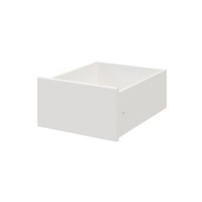 GoodHome Atomia White Slab Drawer (H)170mm (W)339mm (D)390mm