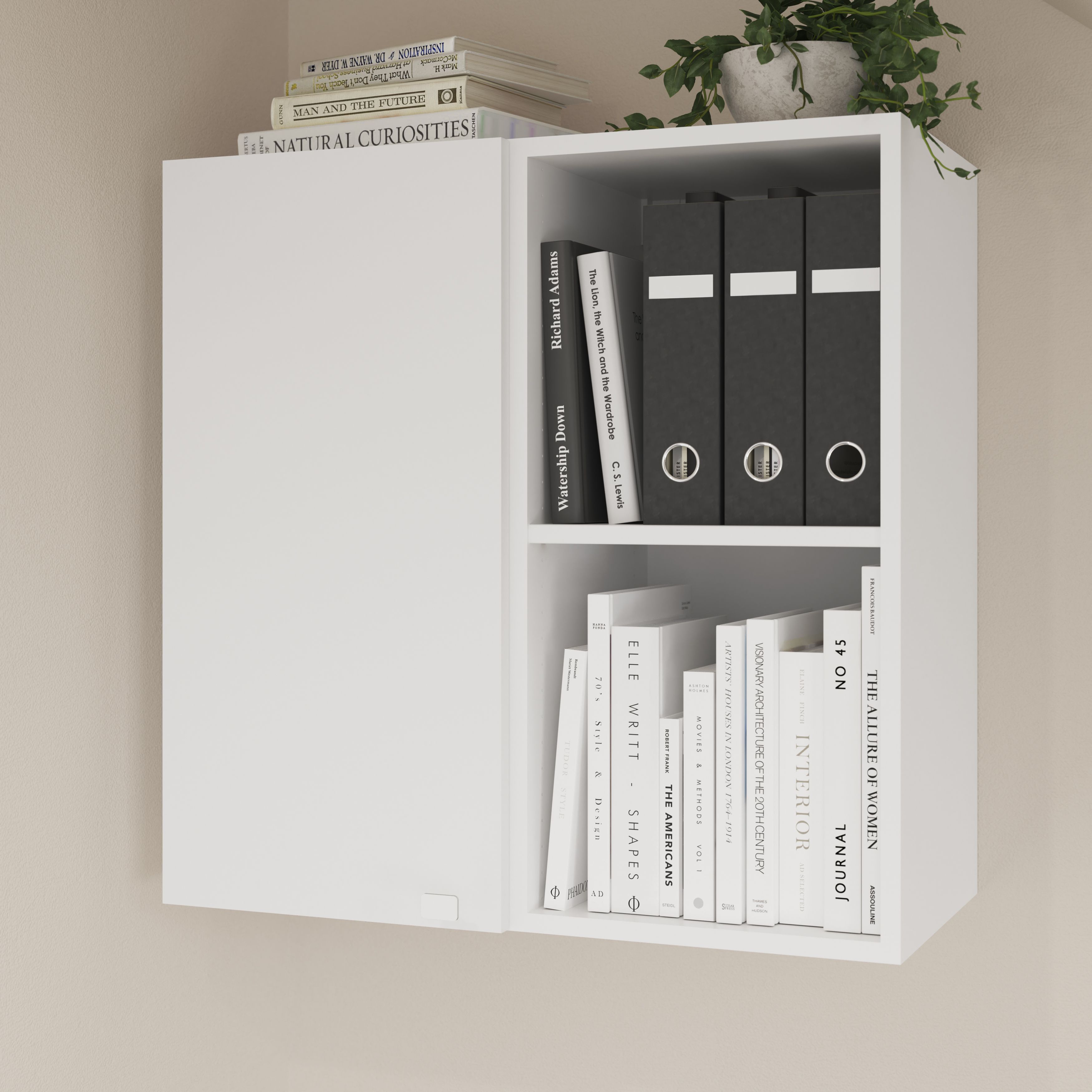 GoodHome Atomia White Small Wall storage kit (H)750mm