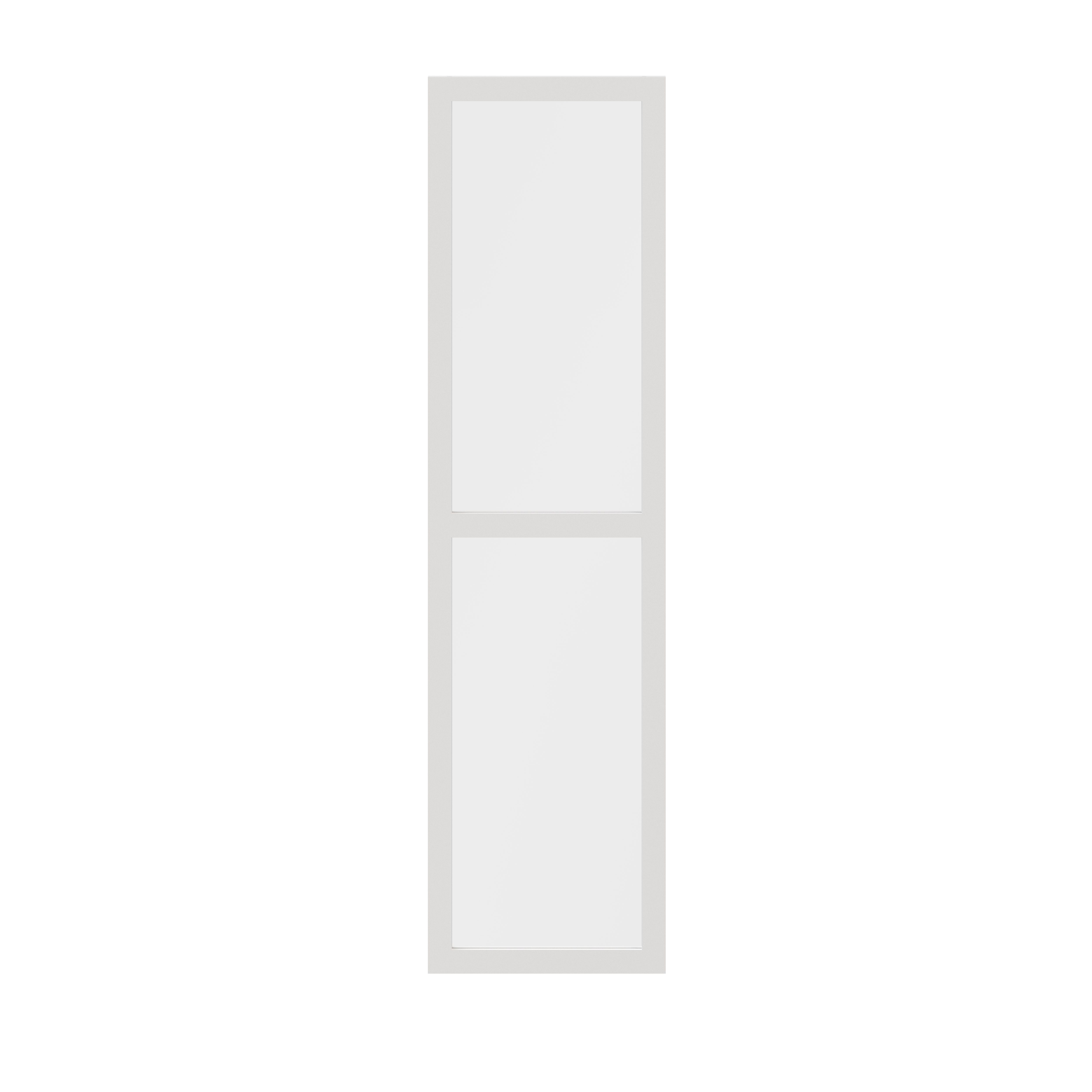 GoodHome Atomia White Transparent Non-mirrored Modular furniture door, (H) 1872mm (W) 497mm