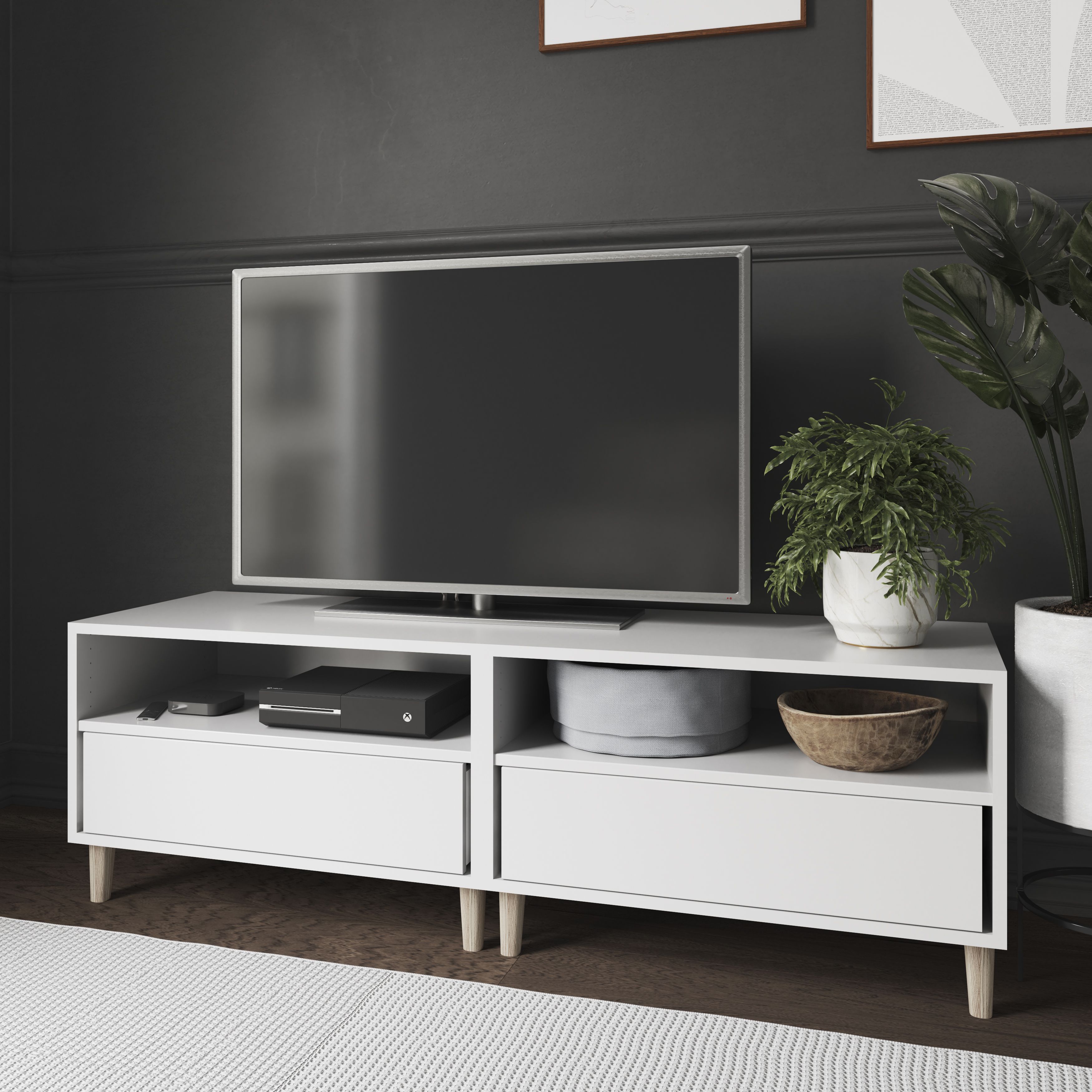 Tv store furniture white