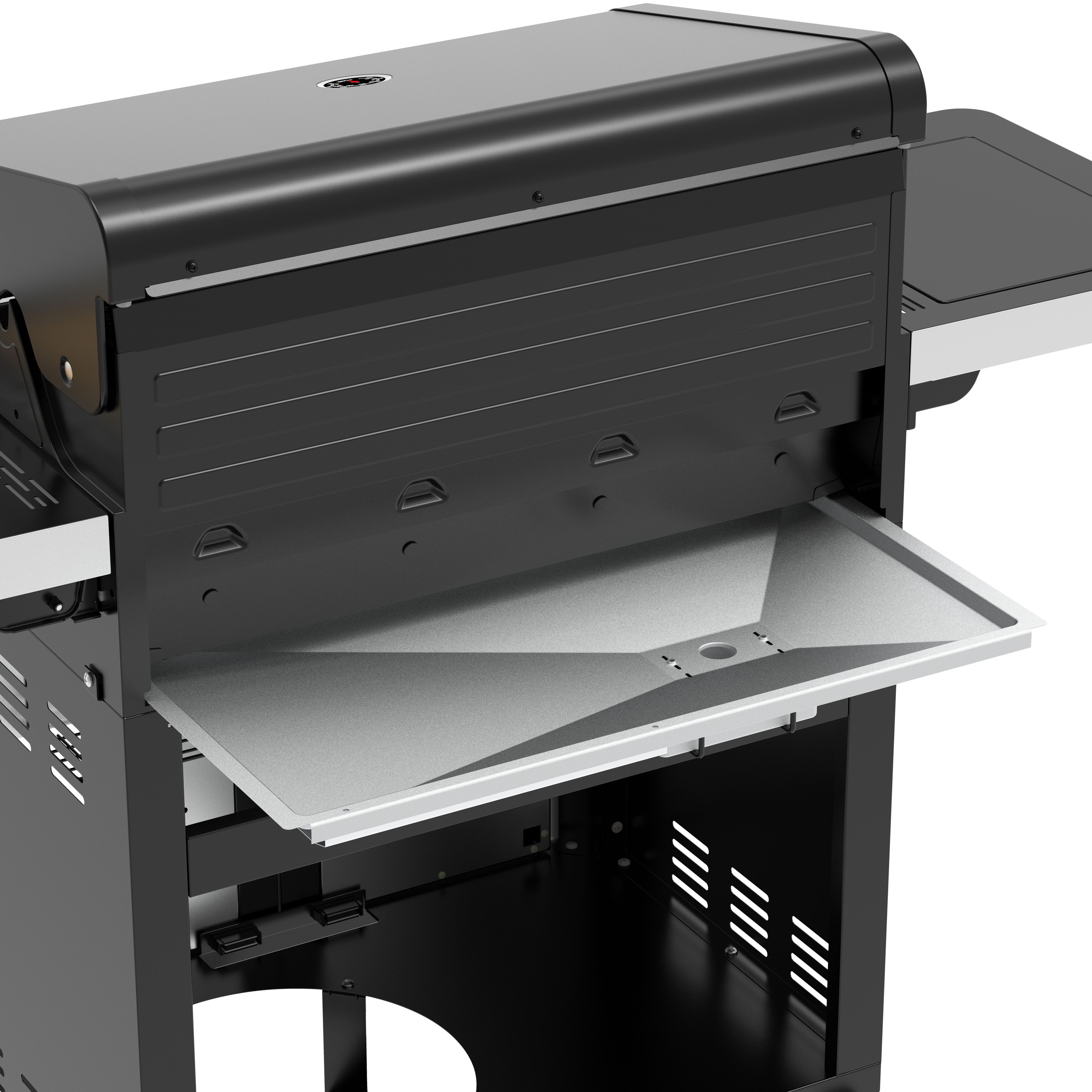 GoodHome Attaia Black 4 burner Gas BBQ