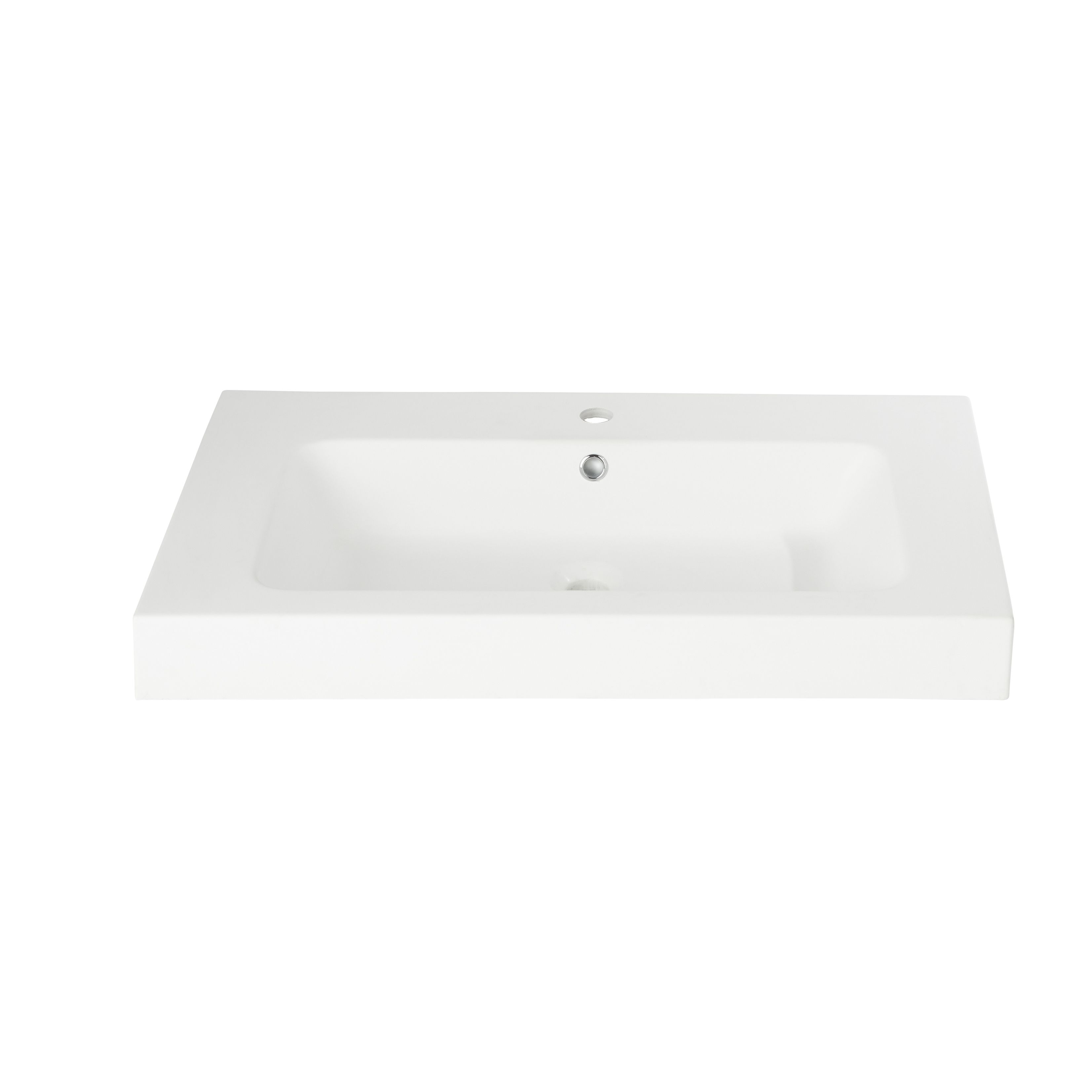 GoodHome Avela Matt Oak effect Freestanding Vanity unit & basin set (W)800mm (H)952mm