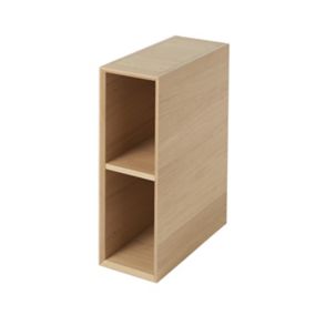 GoodHome Avela Matt Wall-mounted 2 Shelves Storage unit (D) 450mm (H) 600mm