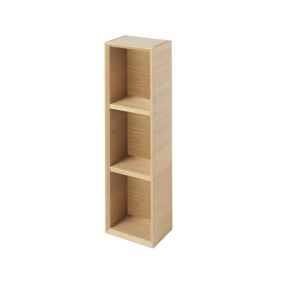 GoodHome Avela Matt Wall-mounted 3 Shelves Storage unit (D) 150mm (H) 700mm