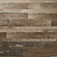 GoodHome Bachata Natural Wood effect Vinyl tile of 14