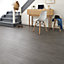 GoodHome Baila Dark grey Wood effect Click flooring Pack of 12