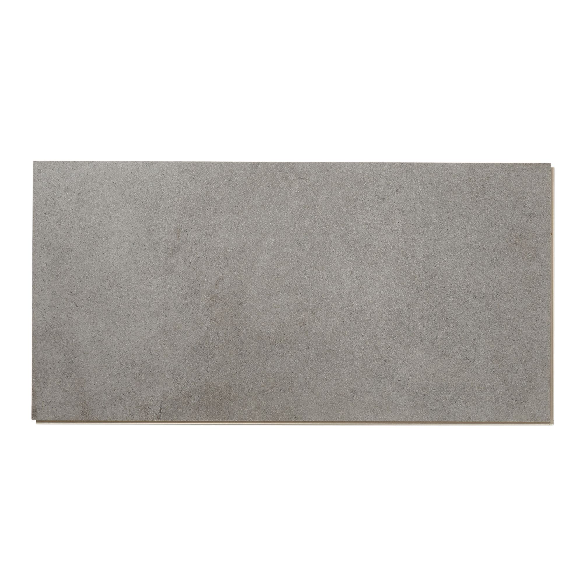 GoodHome Baila Grey Stone effect Textured Click vinyl Tile Sample