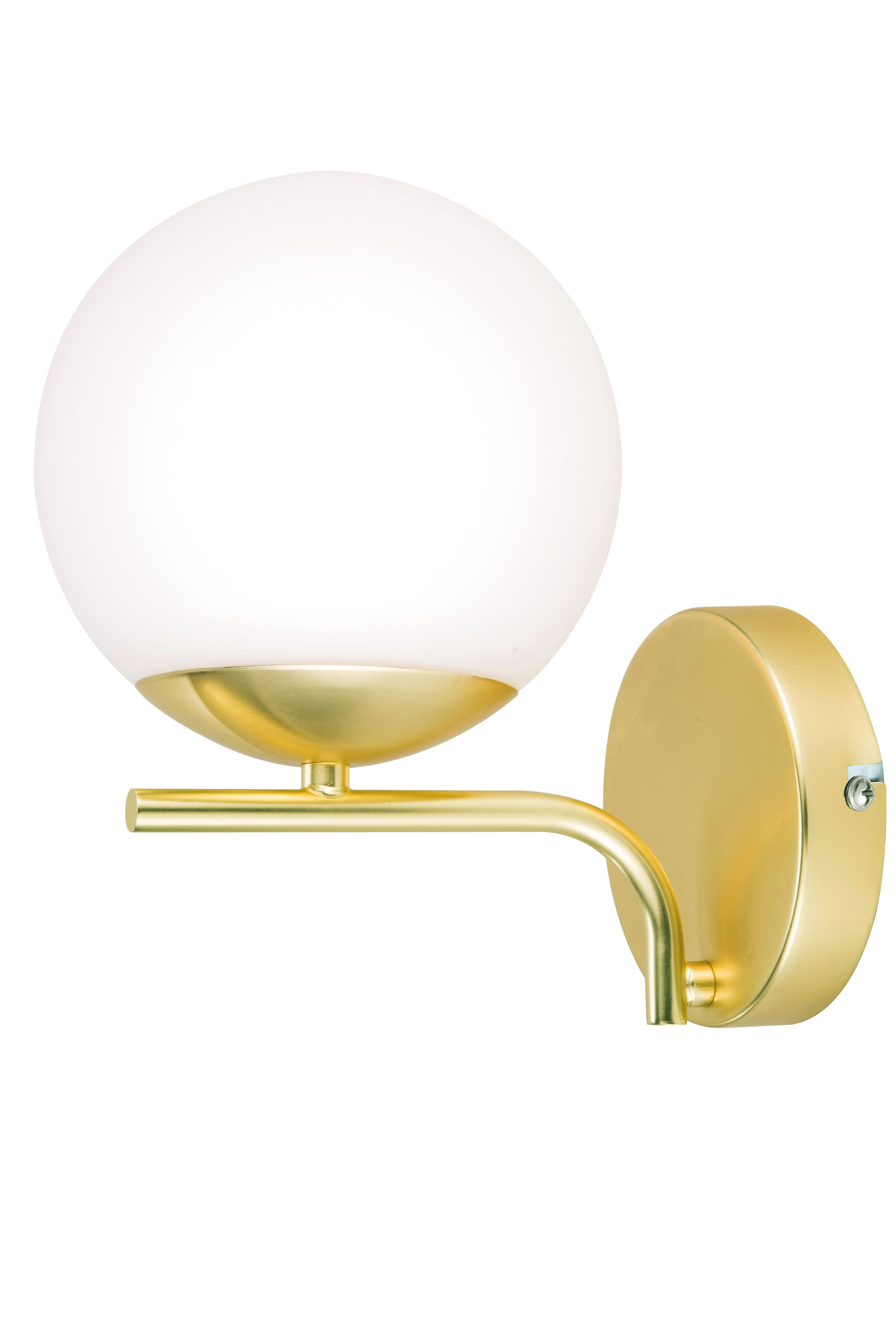 GoodHome Baldaz Brass effect Floor light