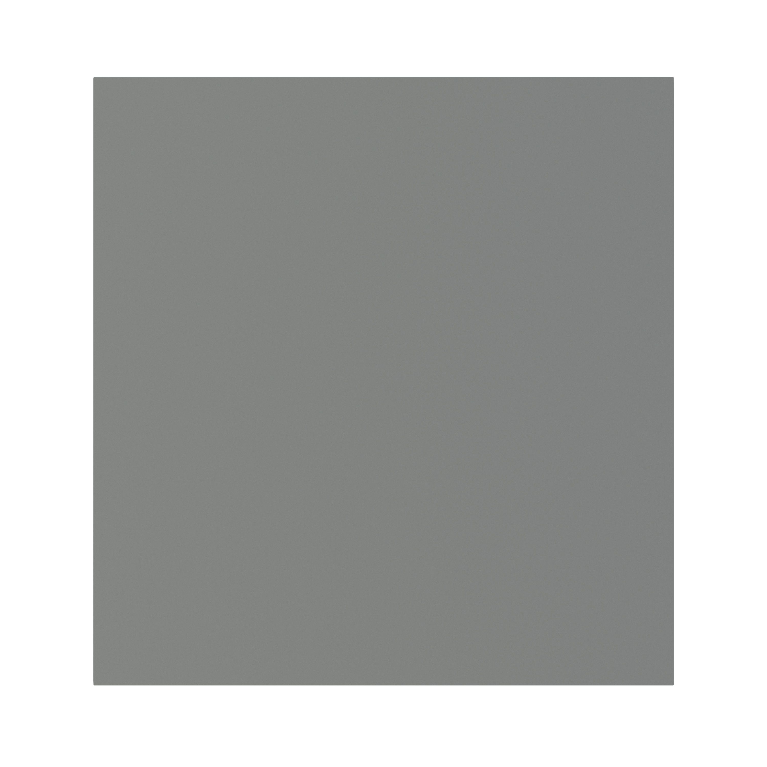 GoodHome Balsamita Matt grey slab Appliance Cabinet door (W)600mm (H)626mm (T)16mm