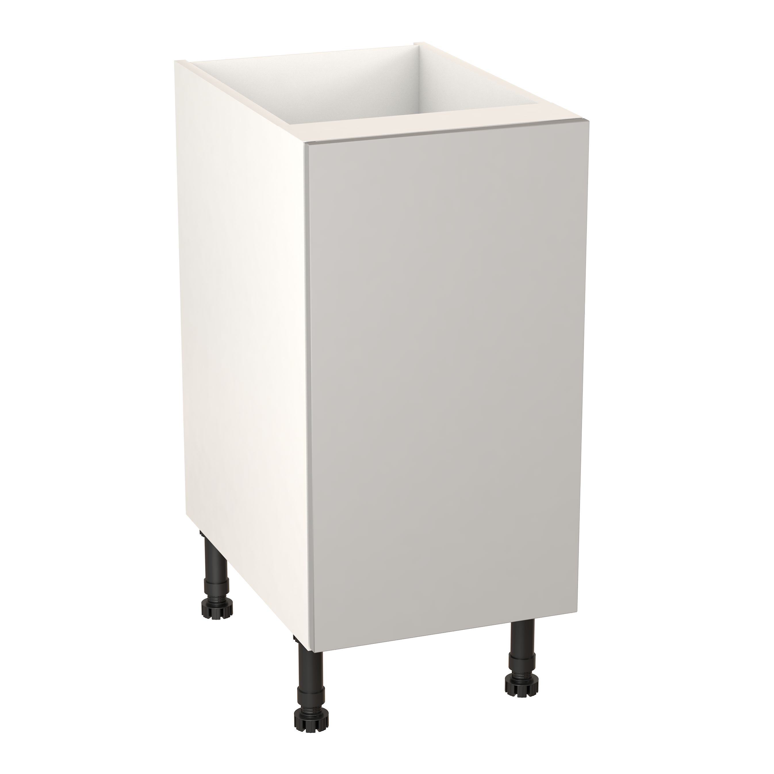 GoodHome Balsamita Matt grey slab Base Kitchen cabinet (W)400mm (H)720mm