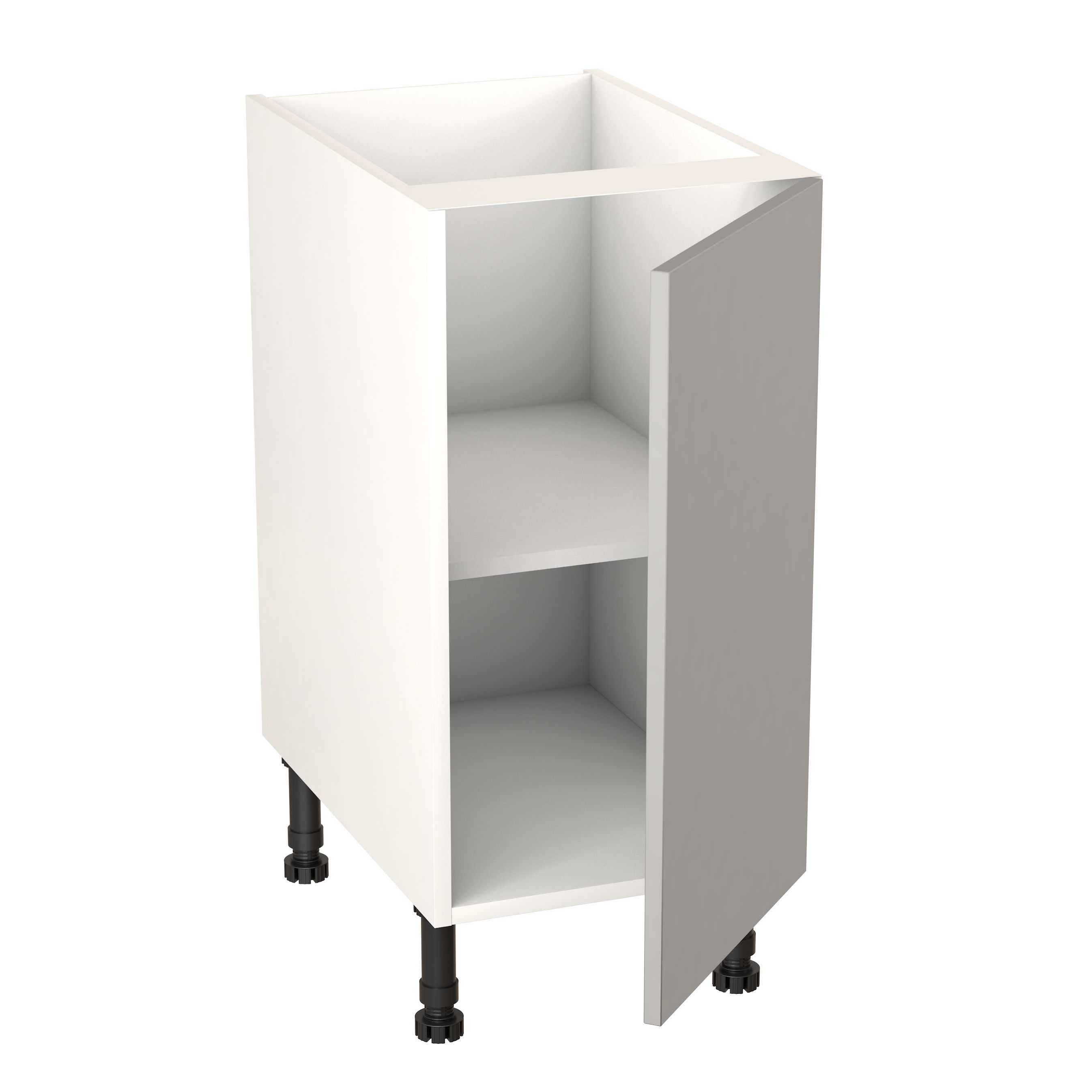 GoodHome Balsamita Matt grey slab Base Kitchen cabinet (W)400mm (H)720mm