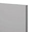 GoodHome Balsamita Matt grey slab Drawerline Cabinet door, (W)1000mm (H)356mm (T)16mm