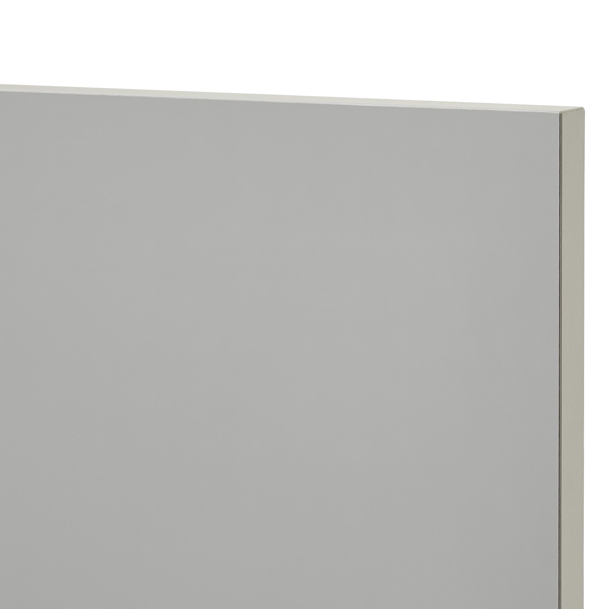 GoodHome Balsamita Matt grey slab Drawerline Cabinet door, (W)400mm (H)715mm (T)16mm