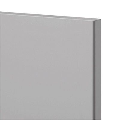 GoodHome Balsamita Matt grey slab Drawerline Cabinet door, (W)500mm (H)715mm (T)16mm