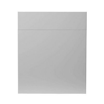 GoodHome Balsamita Matt grey slab Drawerline Cabinet door, (W)600mm (H)715mm (T)16mm