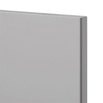 GoodHome Balsamita Matt grey slab Drawerline Cabinet door, (W)600mm (H)715mm (T)16mm