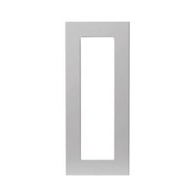 GoodHome Balsamita Matt grey slab Glazed door & drawer front Cabinet door (W)300mm (H)715mm (T)16mm